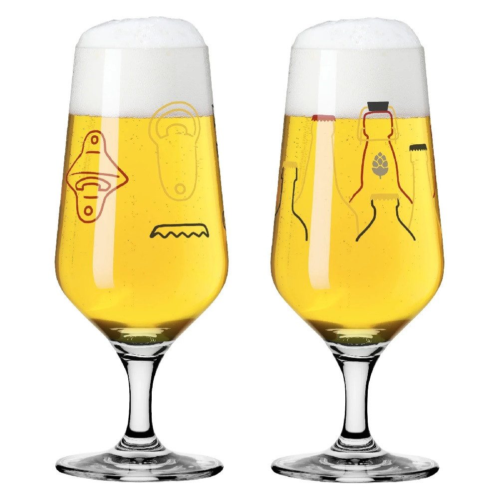 Bierglas Ritzenhoff Brauchzeit Pils 2er-Set #13 #14 A. Vasconcelos F24