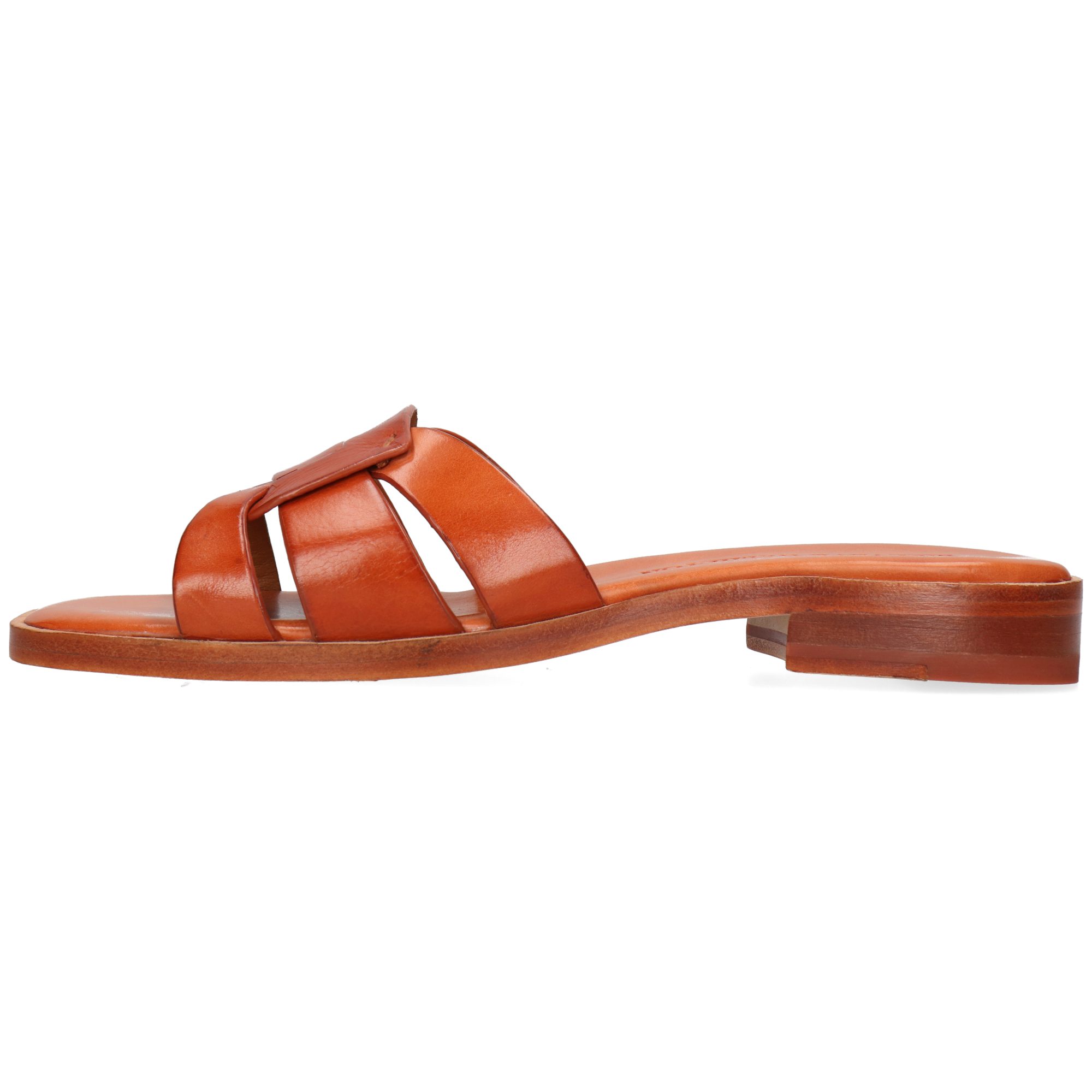 Melvin & Hamilton Everly 16 Leder-Pantoletten für Damen Pantolette Flache Absätze, Echtes Leder, Vegetabile Gerbung