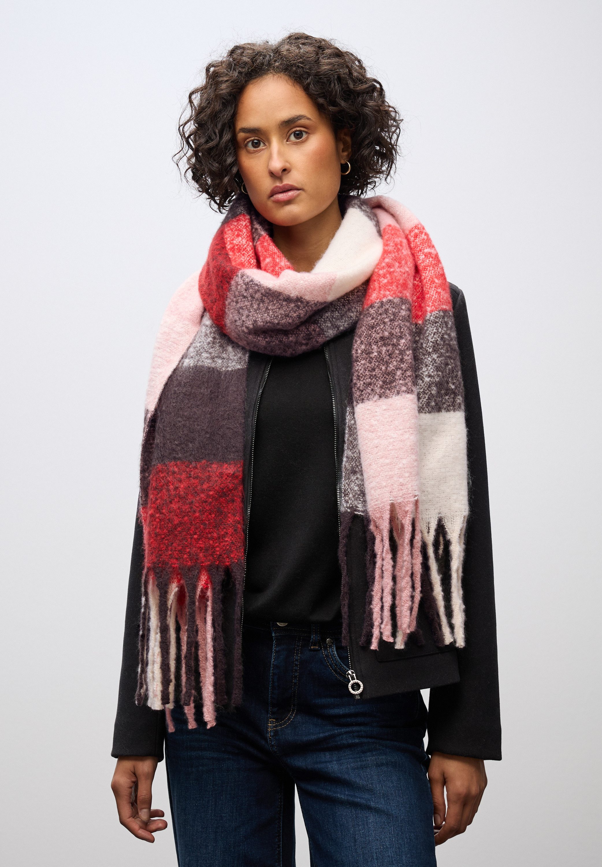 STREET ONE Schal, mit Fransen am Saum