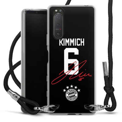 DeinDesign Handyhülle FC Bayern München FCB Kimmich Kimmich 6, Sony Xperia 5 II 5G Handykette Hülle mit Band Case zum Umhängen