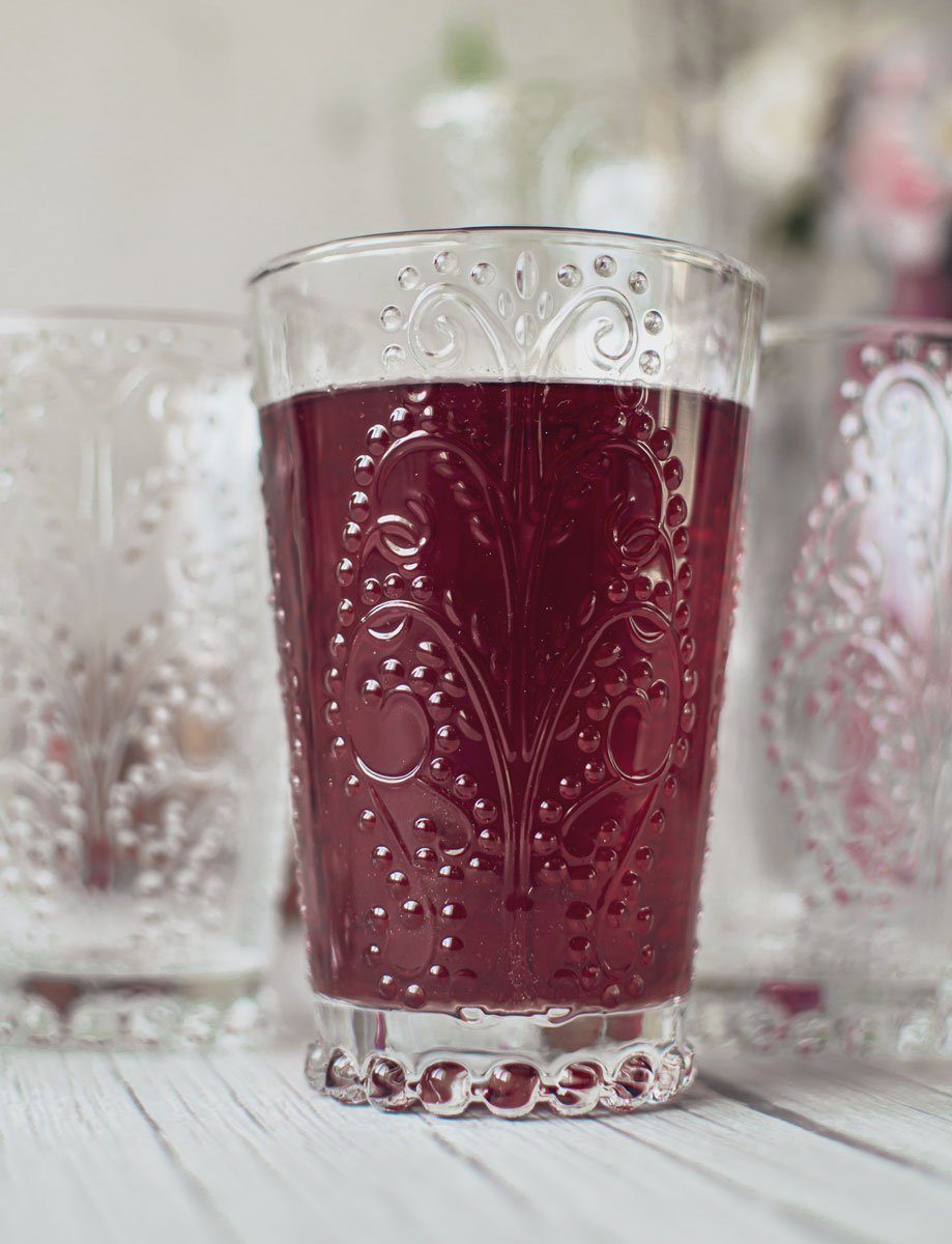 Sendez Tumbler-Glas 6 Trinkgläser mit Relief 350ml Cocktailgläser Longdrinkgläser