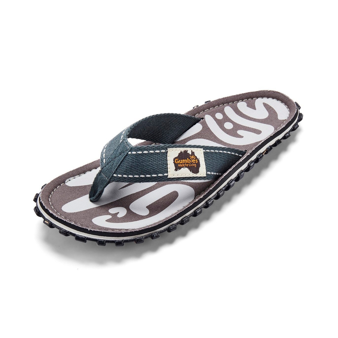 Gumbies Vegane Flip Flops - Ergonomisch geformtes Fußbett - Herren und Damen Zehentrenner Kühles & atmungsaktives Fußbett aus strapazierfähiger Canvas-Baumwolle