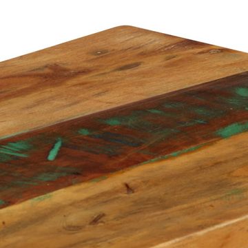 möbelando Konsolentisch 298463 (LxBxH: 120x35x76 cm), aus Recyceltes Holz und pulverbeschichteter Stahlrahmen in mehrfarbig