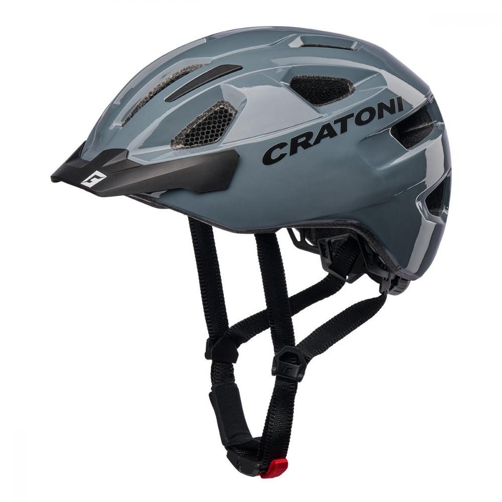 Cratoni Fahrradhelm Cratoni Fahrradhelm C-Swift grey glossy Größe UNI 53 bis 59cm