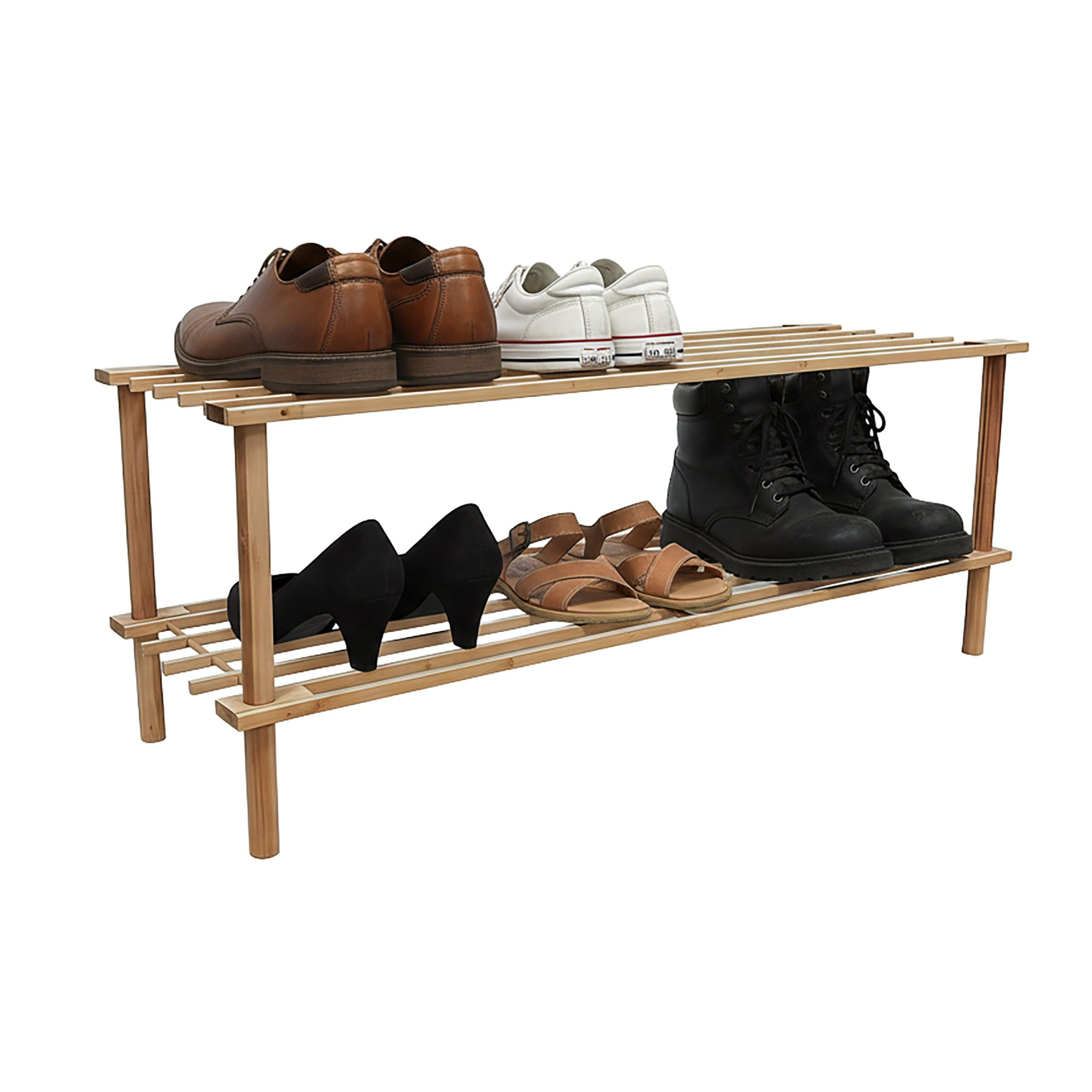 relaxdays Schuhregal aus Bambus, 1-tlg., 2