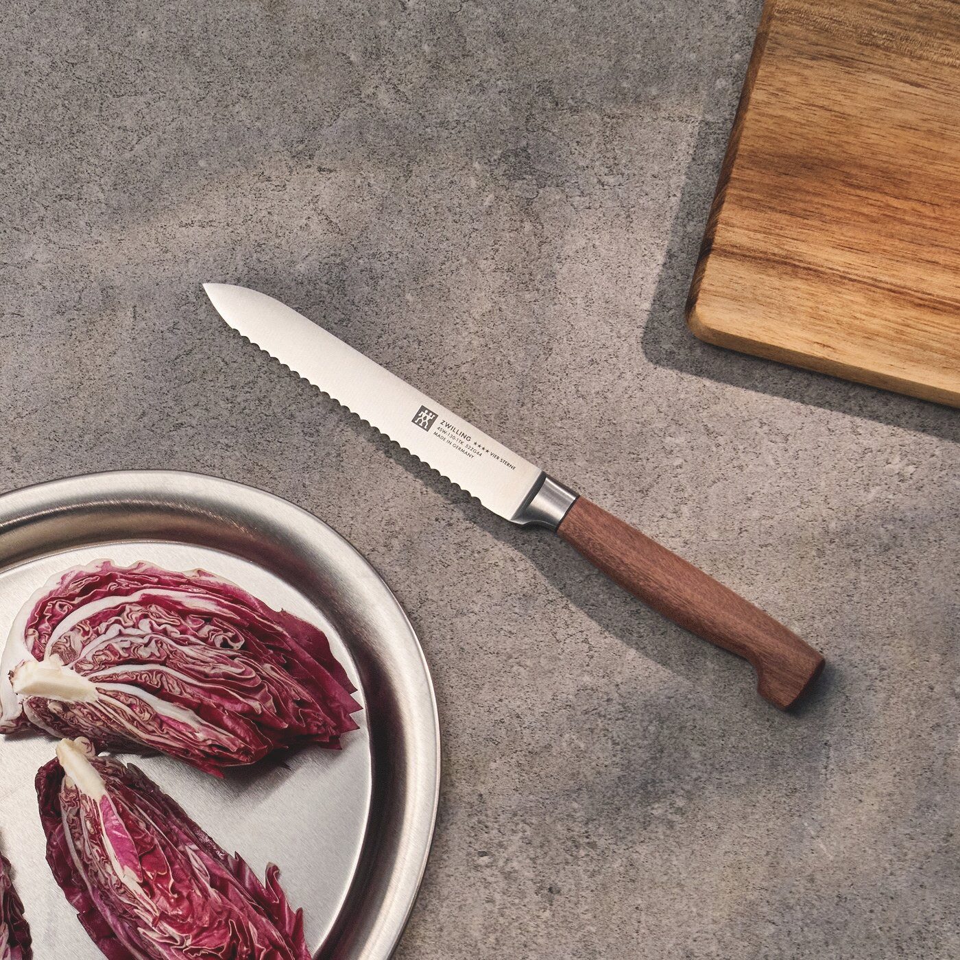 Zwilling Spickmesser **** VIER STERNE Wood, Made in Germany, Eigehärtete Klinge, FSC-Zertifizitiertes Holz