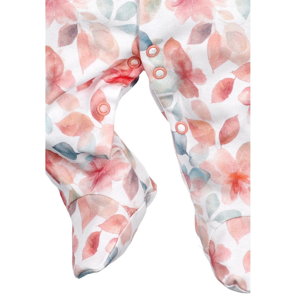 NINI Strampler Floral Mädchen Einteiler, Overall, Babyanzug, Babyoverall, Babyanzug