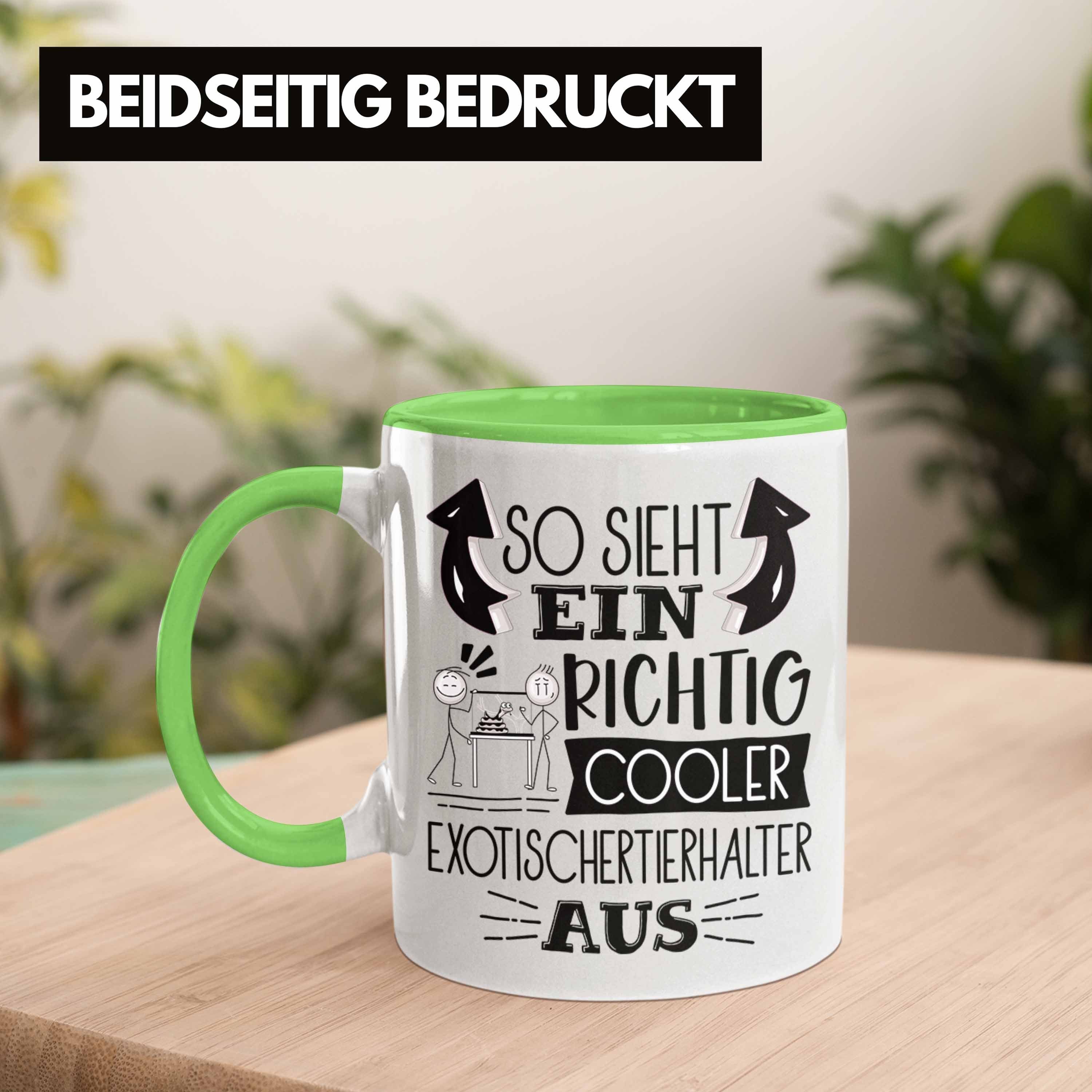 Ein Trendation Cooler So Sieht Tasse Exotische Tierhalter Grün Tasse Exotische Richtig Tierh