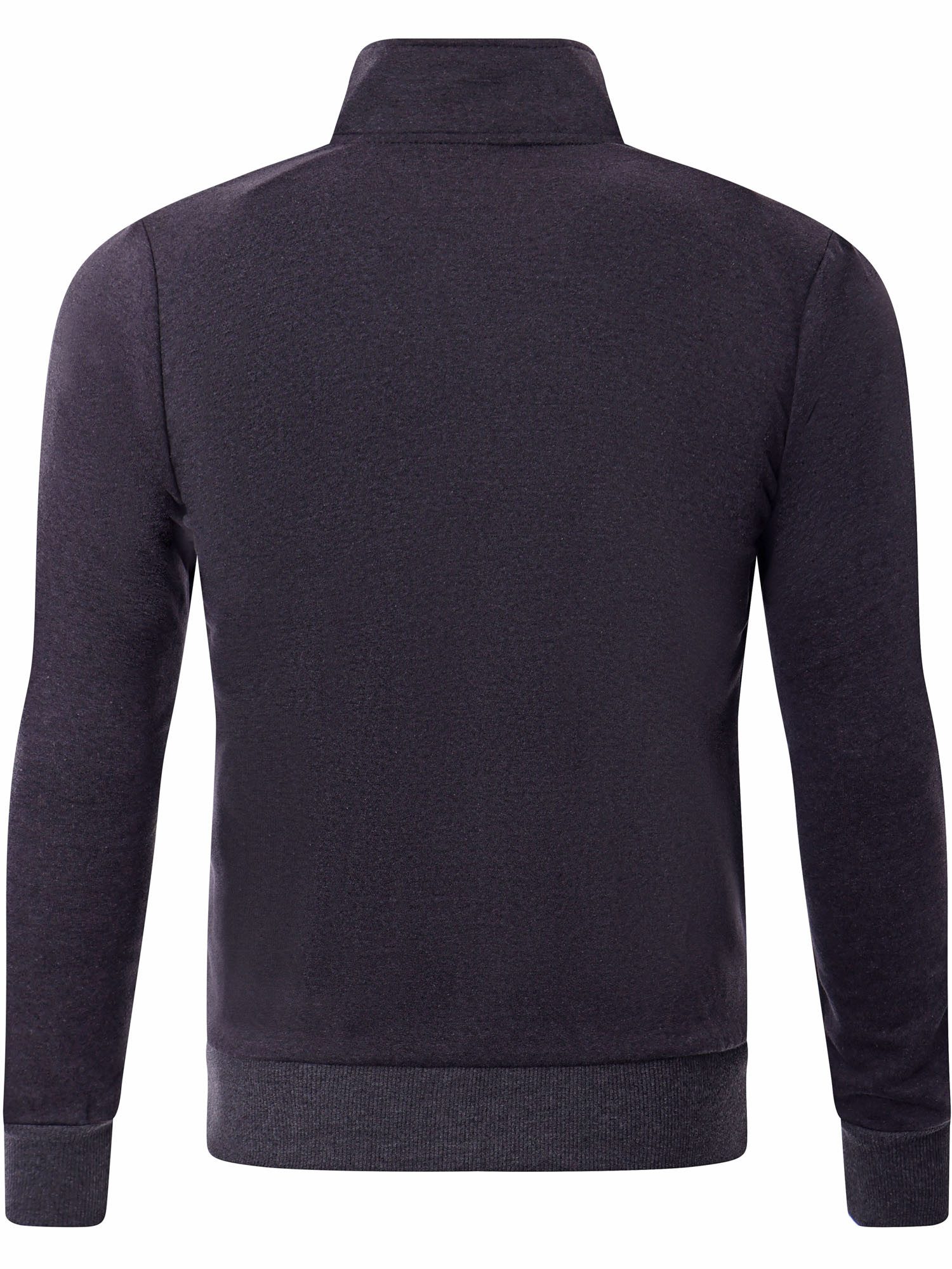 Reslad Sweatjacke Reslad Sweatjacke Herren ohne Kapuze RS-1015 (1-tlg) leichter Pullover mit Stehkragen Sweater Hoodie Pulli Sweatshirt