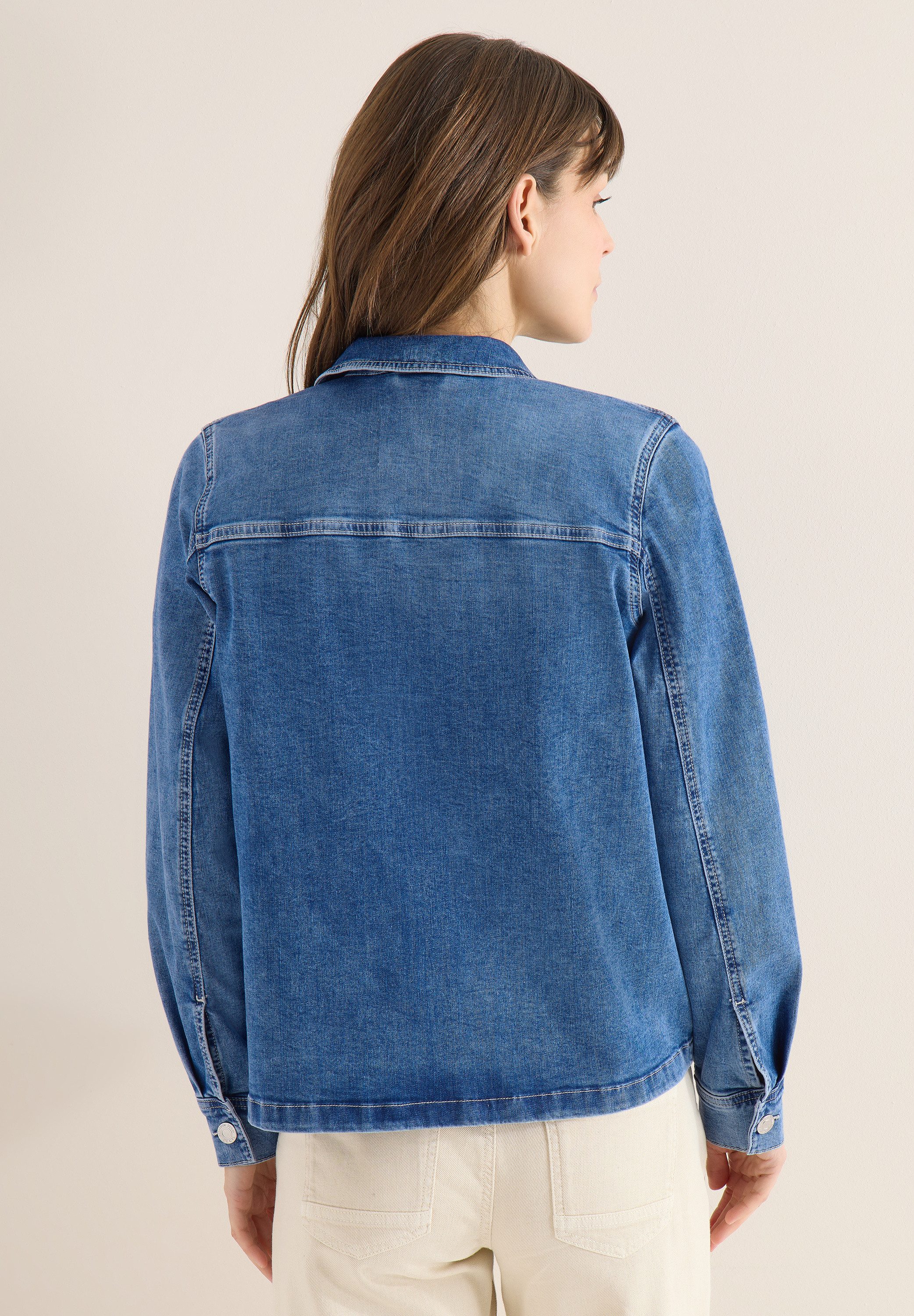 CECIL Kurzjacke in Denim-Optik