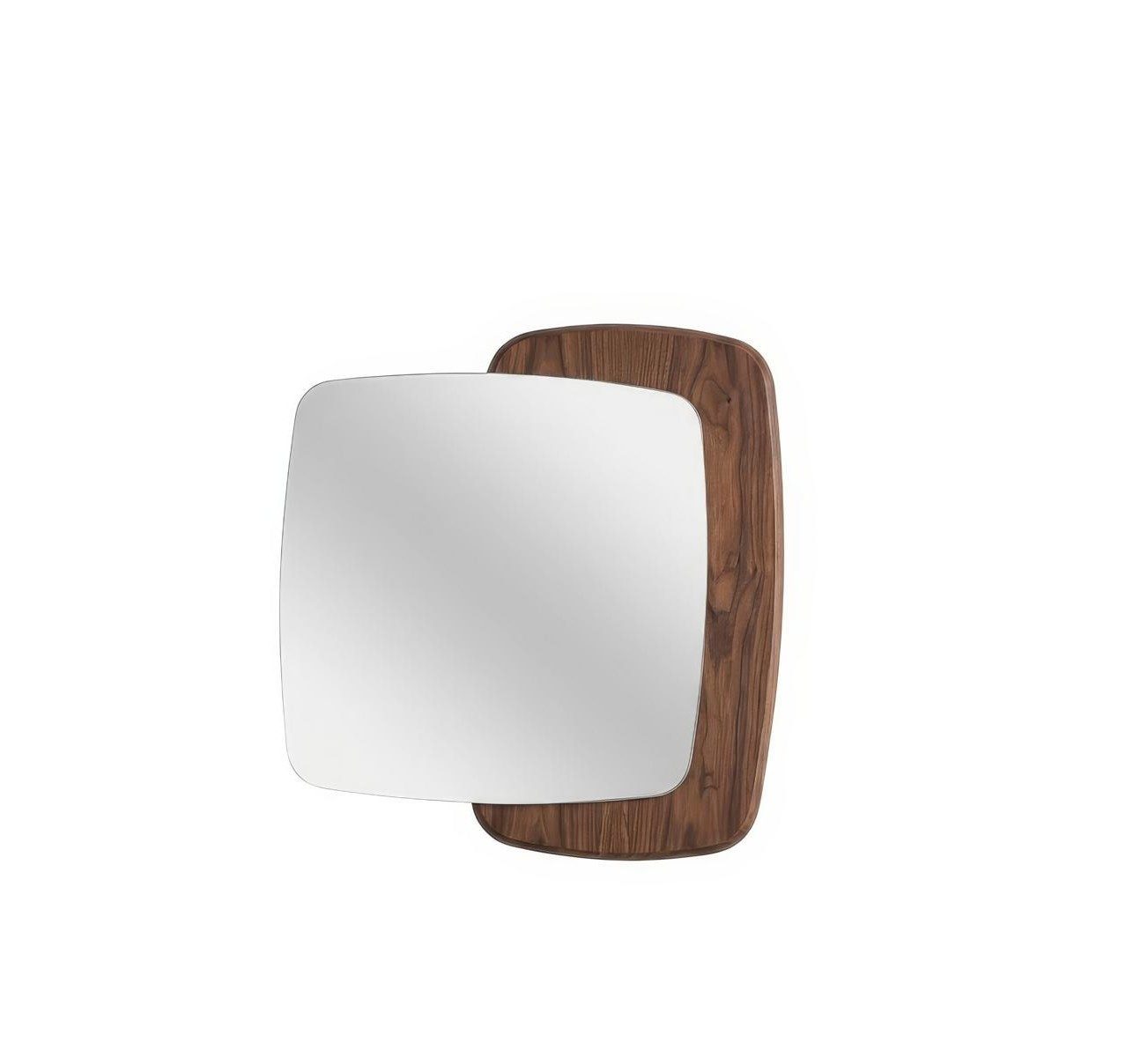 Xlmoebel Wandspiegel Wandspiegel Holz Modern Braun Edel Luxus Design Spiegel Deko (1-tlg)
