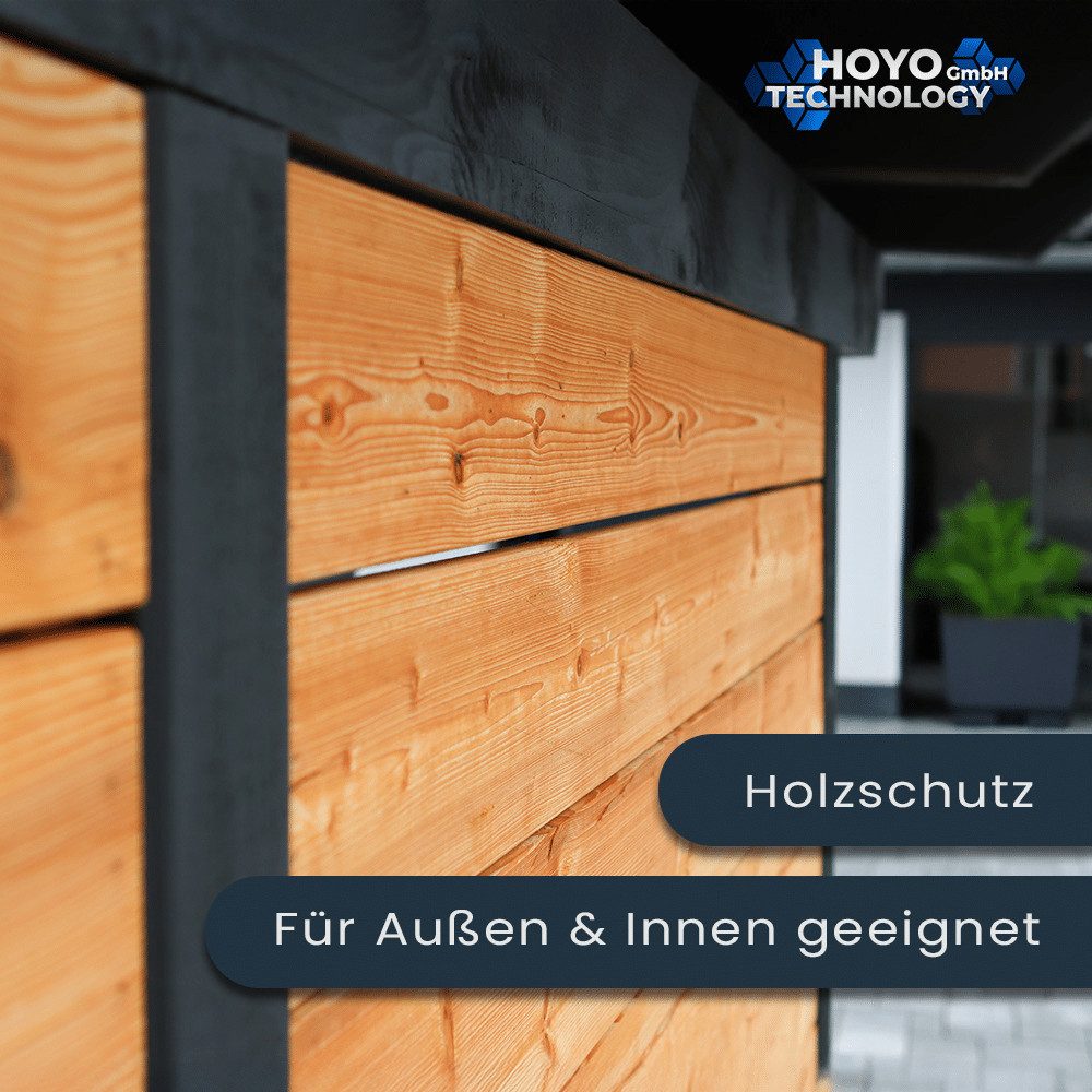 Hoyo Technology GmbH Leinölfirnis Leinölfirnis 1 Liter - Dreifach gekochtes Holzöl, Harzfrei, Dose, Harzfrei, Lebensmittelecht, 1,0 L, Schnelltrocknend