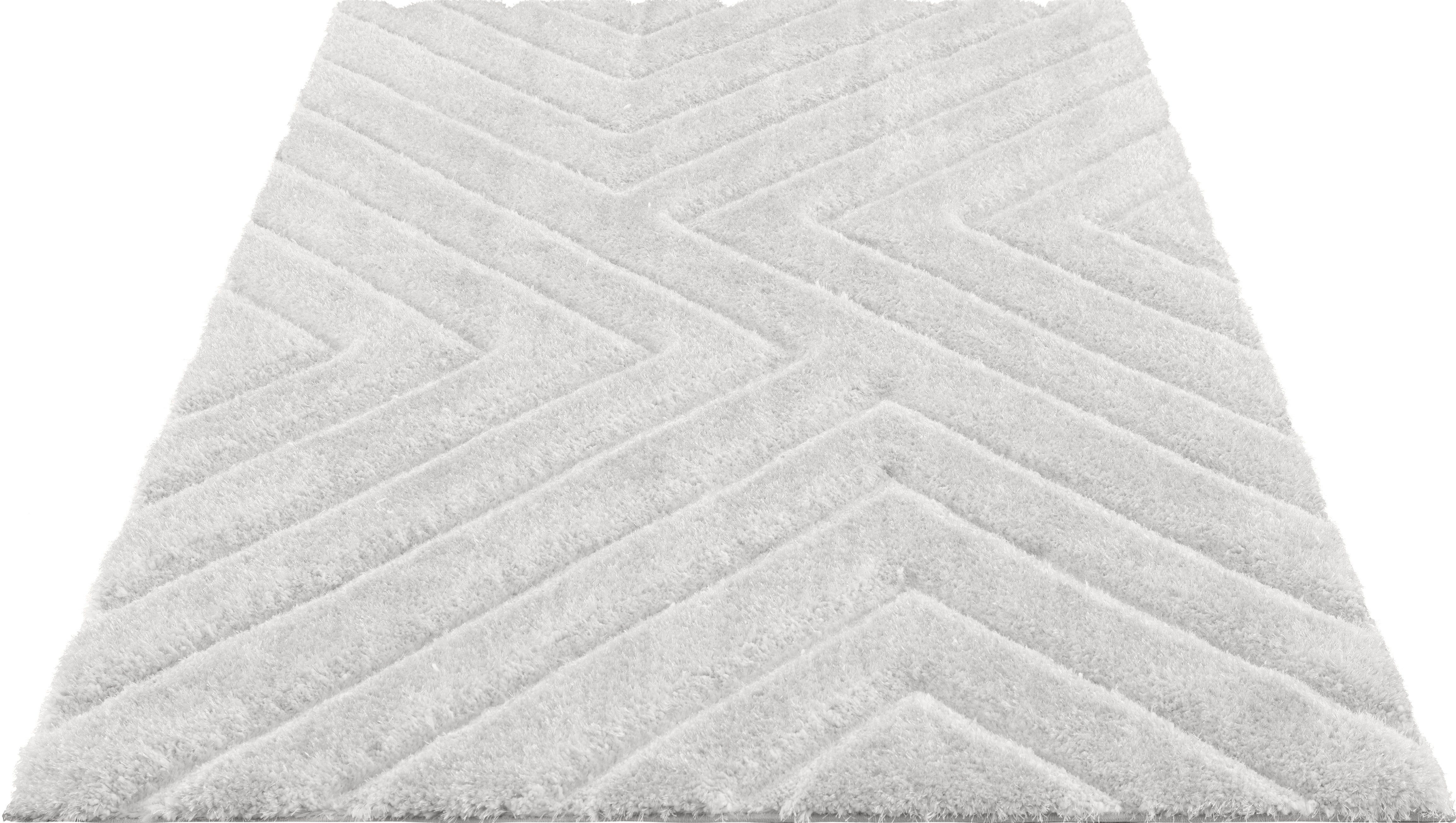 Hochflor Teppich Fiori Andas Rechteckig Hohe 43 Mm Pastellfarben Wohnzimmer Online Kaufen Otto