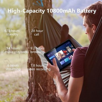 DOOGEE R10 Outdoor Tablet 2K FHD+ Tablet mit Helio Tablet (10.36", 128 GB, Andriod 13, Andriod 13, 4G LTE, Robustes Tablet:G99 Octa Core 15GB+128GB(2TB TF)10080mAh IP68 Dual SIM)