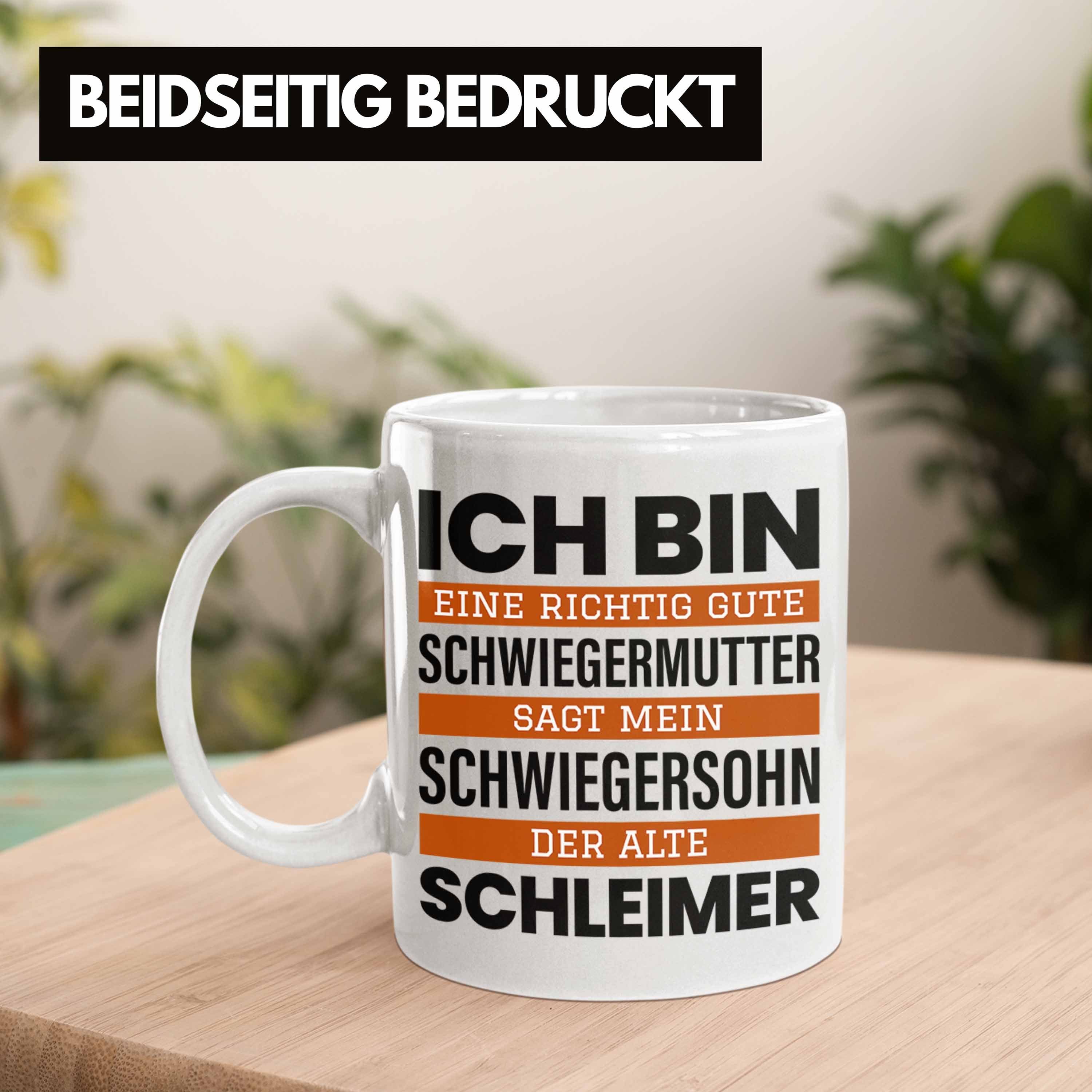 Geburtstag für Tasse Schwiegermama Weiss Schwiegermutter Trendation Geschenke Spruch Lustiger