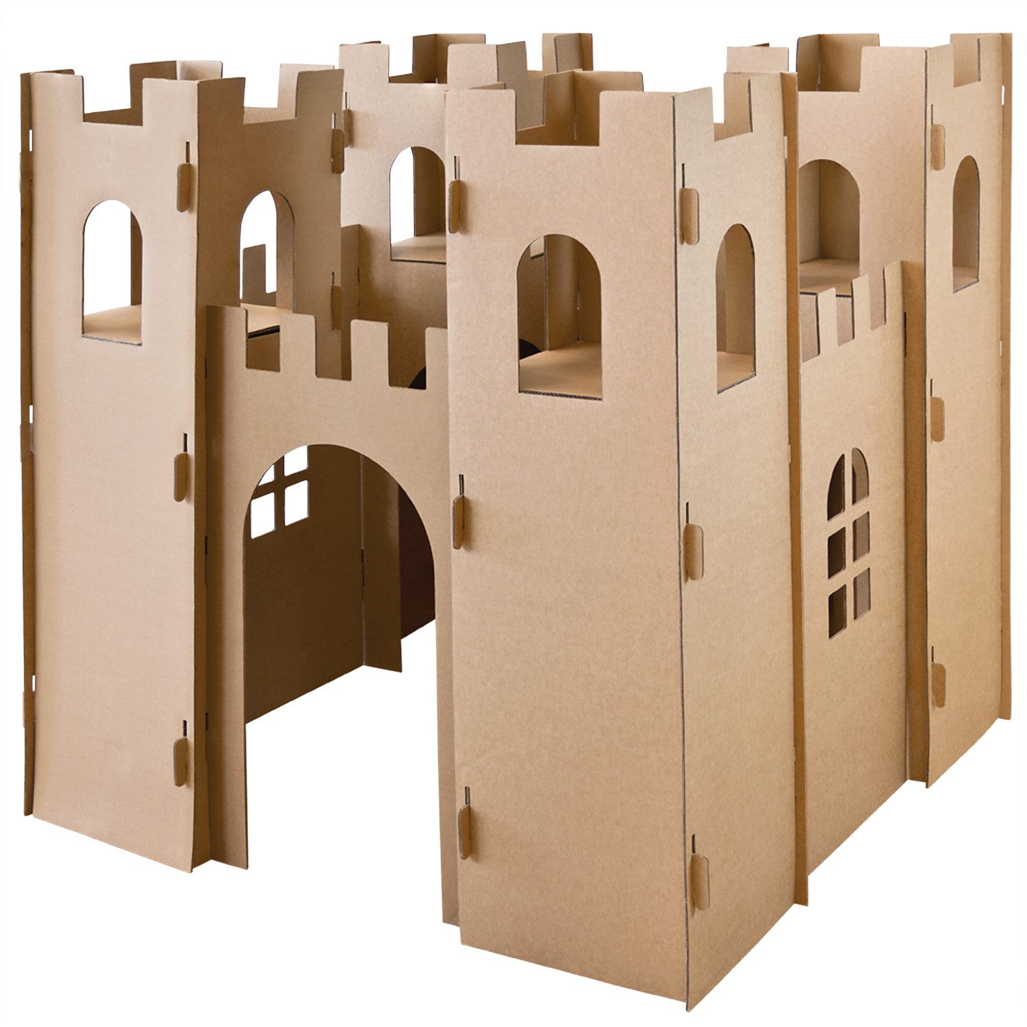 Kingpower Spielhaus Kinder Spielhaus Ritterburg Pappe Pappburg Karton Kartonhaus Spielburg