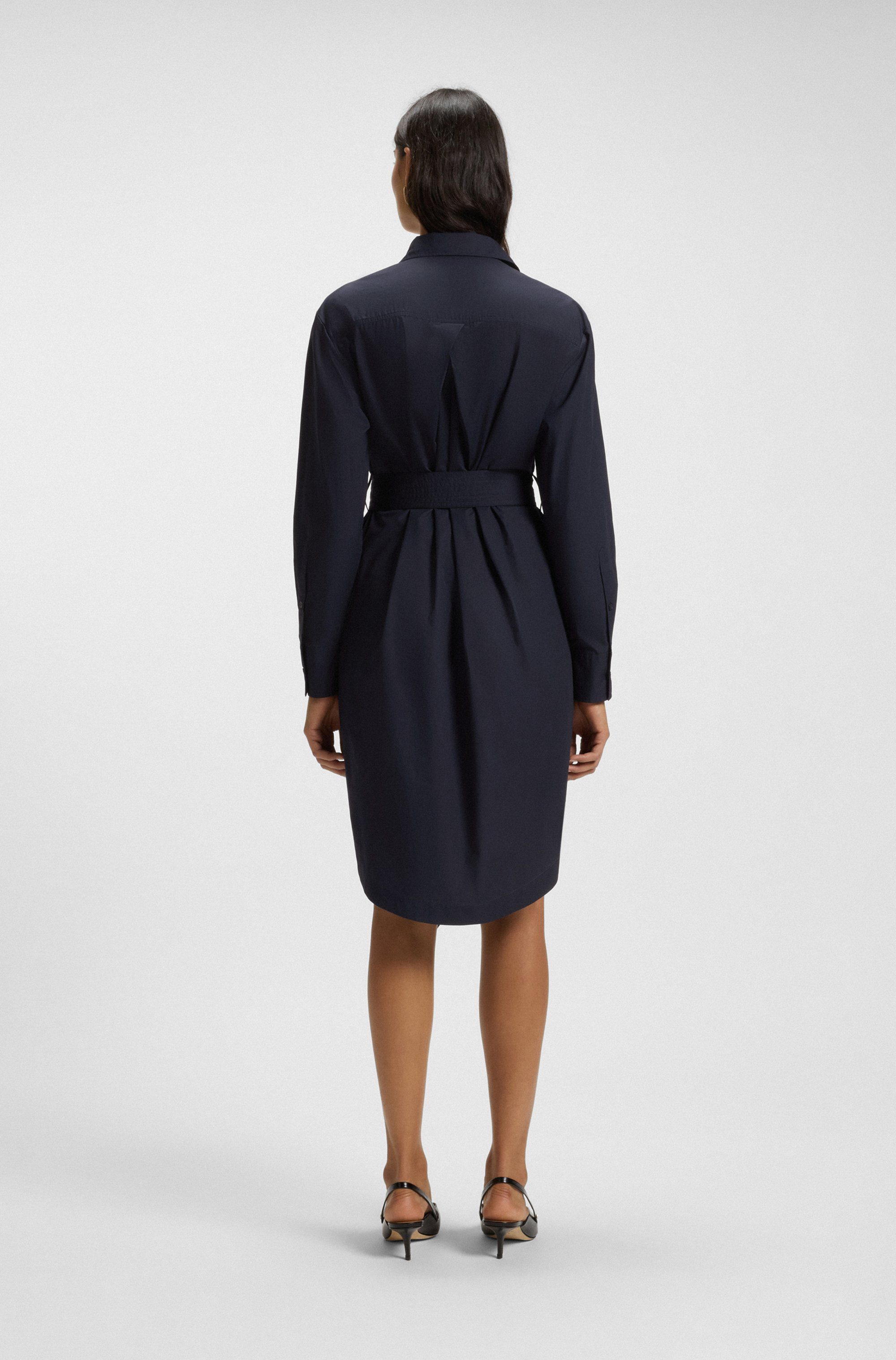 BOSS ORANGE Hemdblusenkleid Delegant Premium Damenmode mit Gürtel mit D-Rin günstig online kaufen