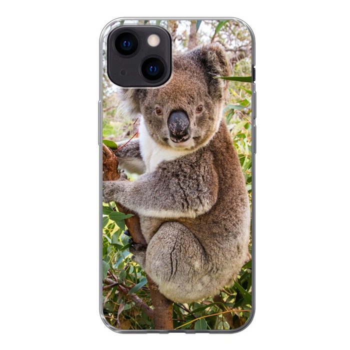 MuchoWow Handyhülle Koala - Baum - Blätter - Kinder - Jungen - Mädchen Handyhülle Apple iPhone 13 Smartphone-Bumper Print Handy