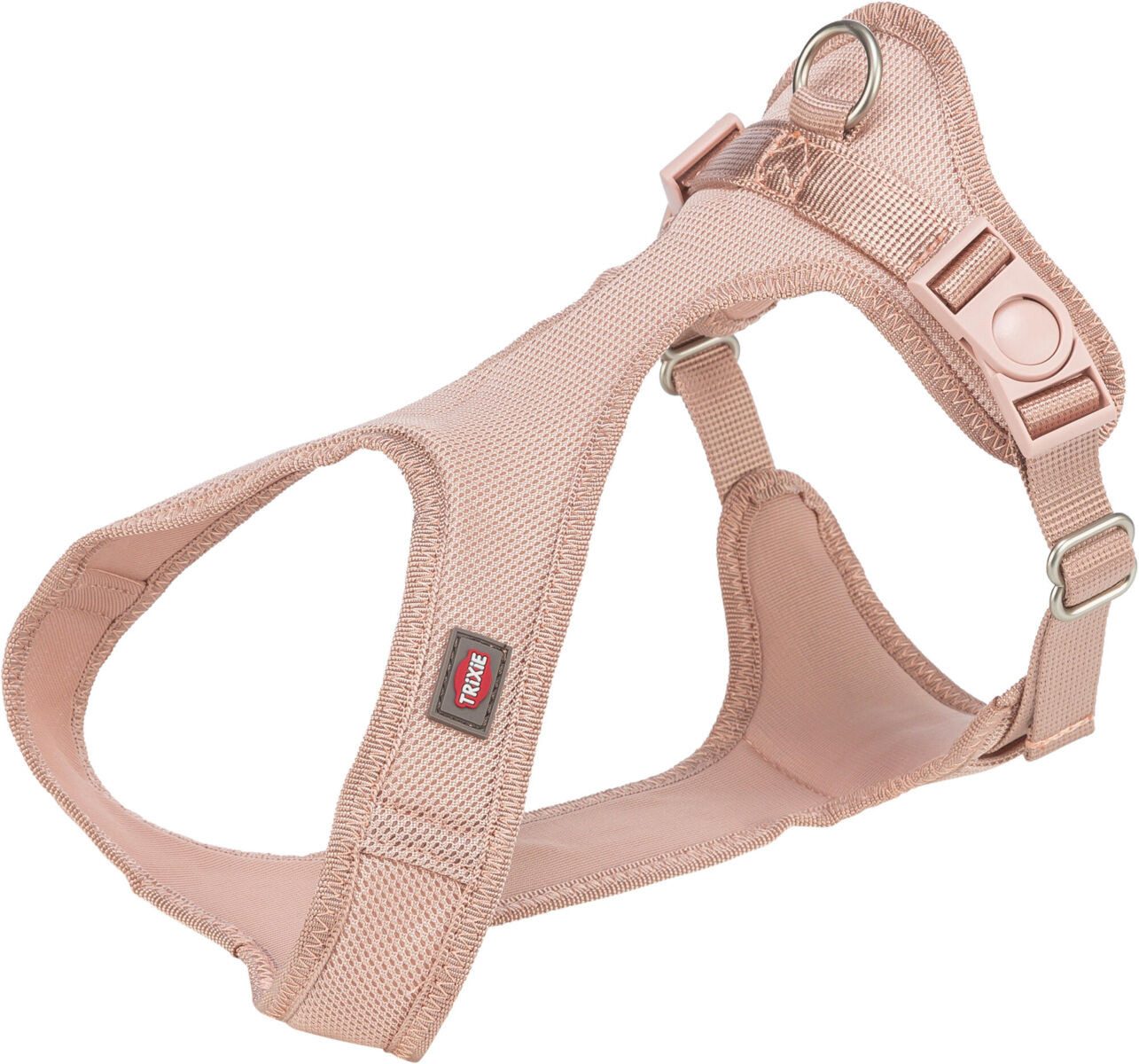 TRIXIE Hunde-Geschirr Comfort Soft Touren-Geschirr - blush - 25–35 cm/15 mm, andere Stoffe, Gurtband