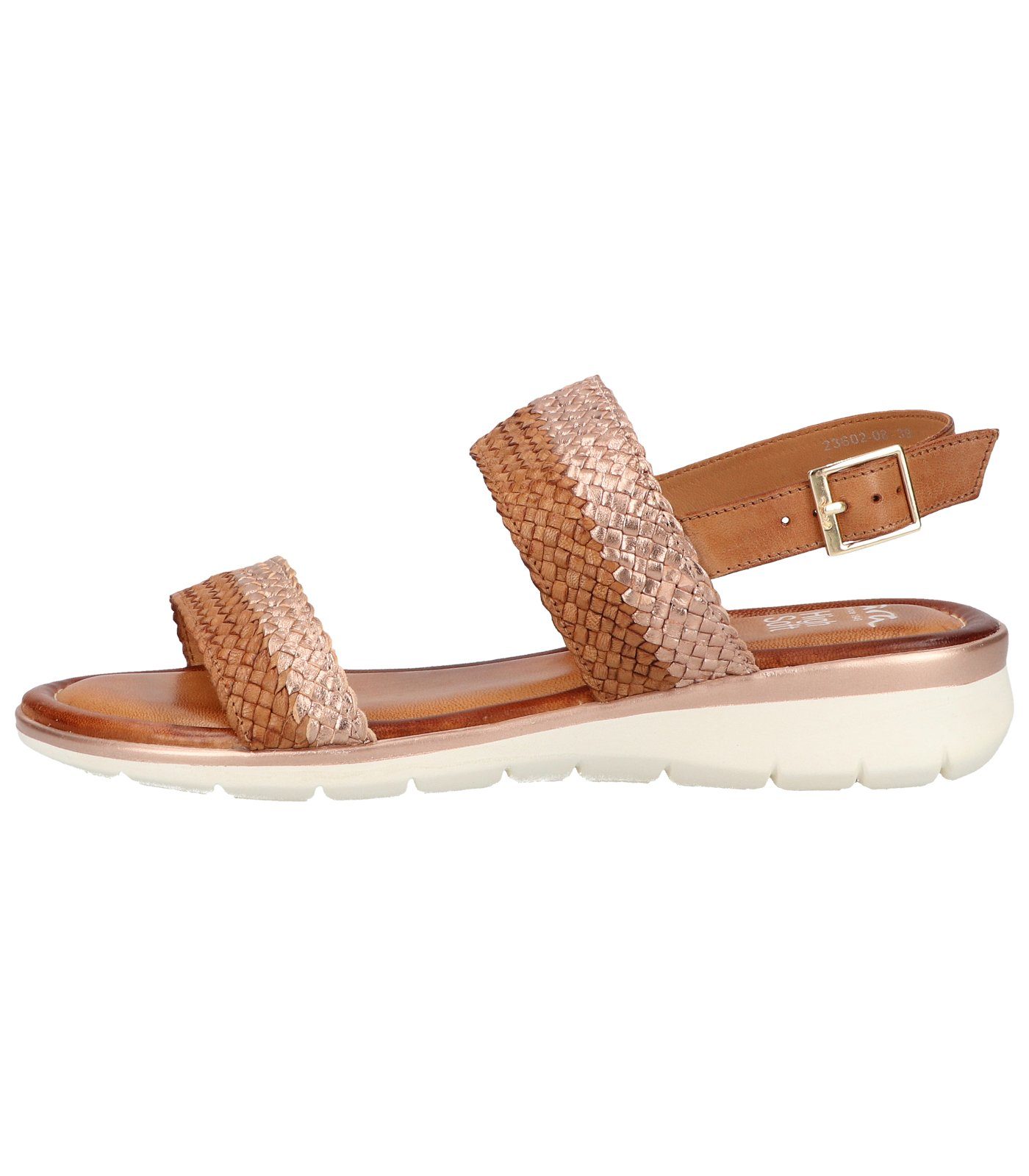 Leder Keilsandalette Cognac Sandalen Ara