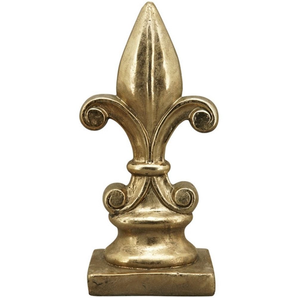 Exner GmbH Garten- & Wohnaccessoires Dekoobjekt Fleur di Lys / Bourbon Lilie gold Polyresin, royal klassik Deko