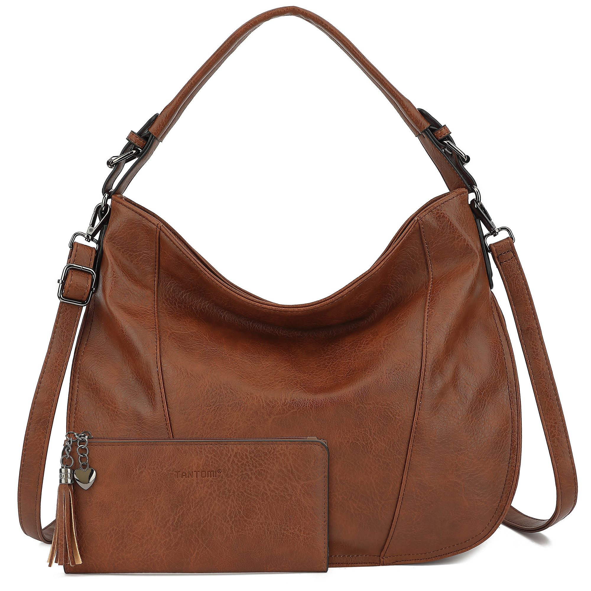 Handtasche 2-Tlg Damen Shopper - Set Vegan Handtasche Schultertasche