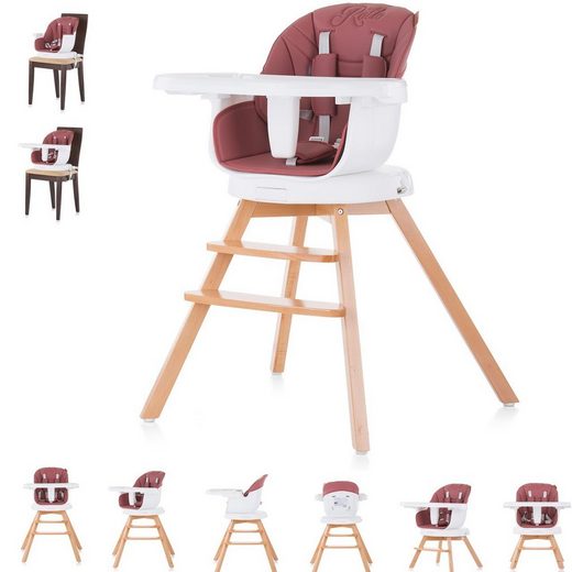 Chipolino Hochstuhl »Hochstuhl 2 in 1 Rotto« Kinderstuhl, drehbarer Sitz, Höhe verstellbar