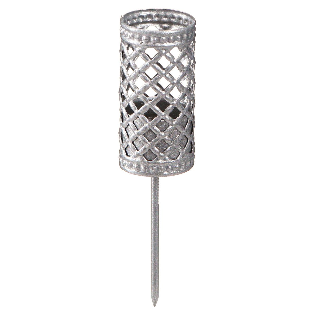 Kerzenhalter Stabkerzenhalter Stecker Silbergrau Ø24mm H10cm 4er Set Tischdeko