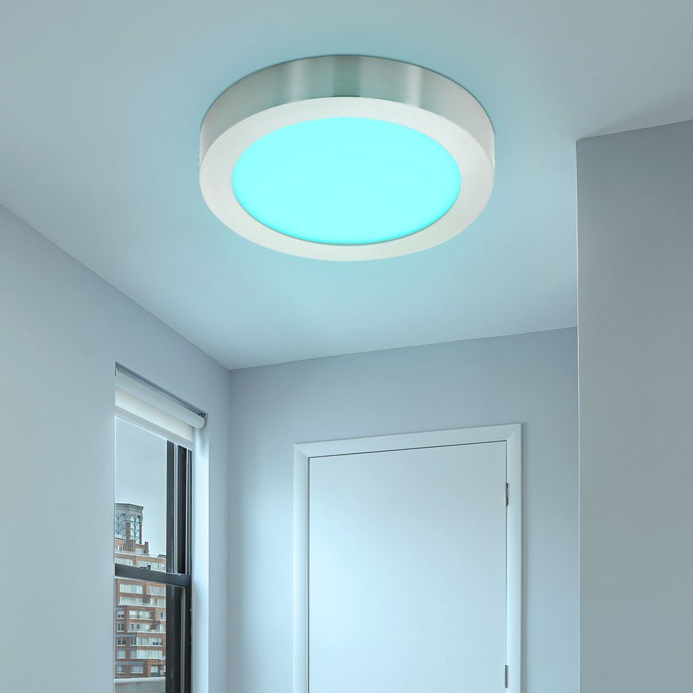 Deckenleuchte, etc-shop Aufbau Leuchte Fernbedienung Wohn LED Zimmer RGB Decken Strahler LED