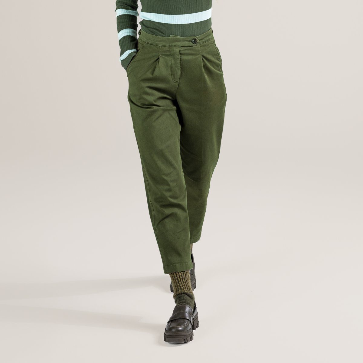 LIVING CRAFTS Stoffhose PHILLIS GOTS zertifiziert