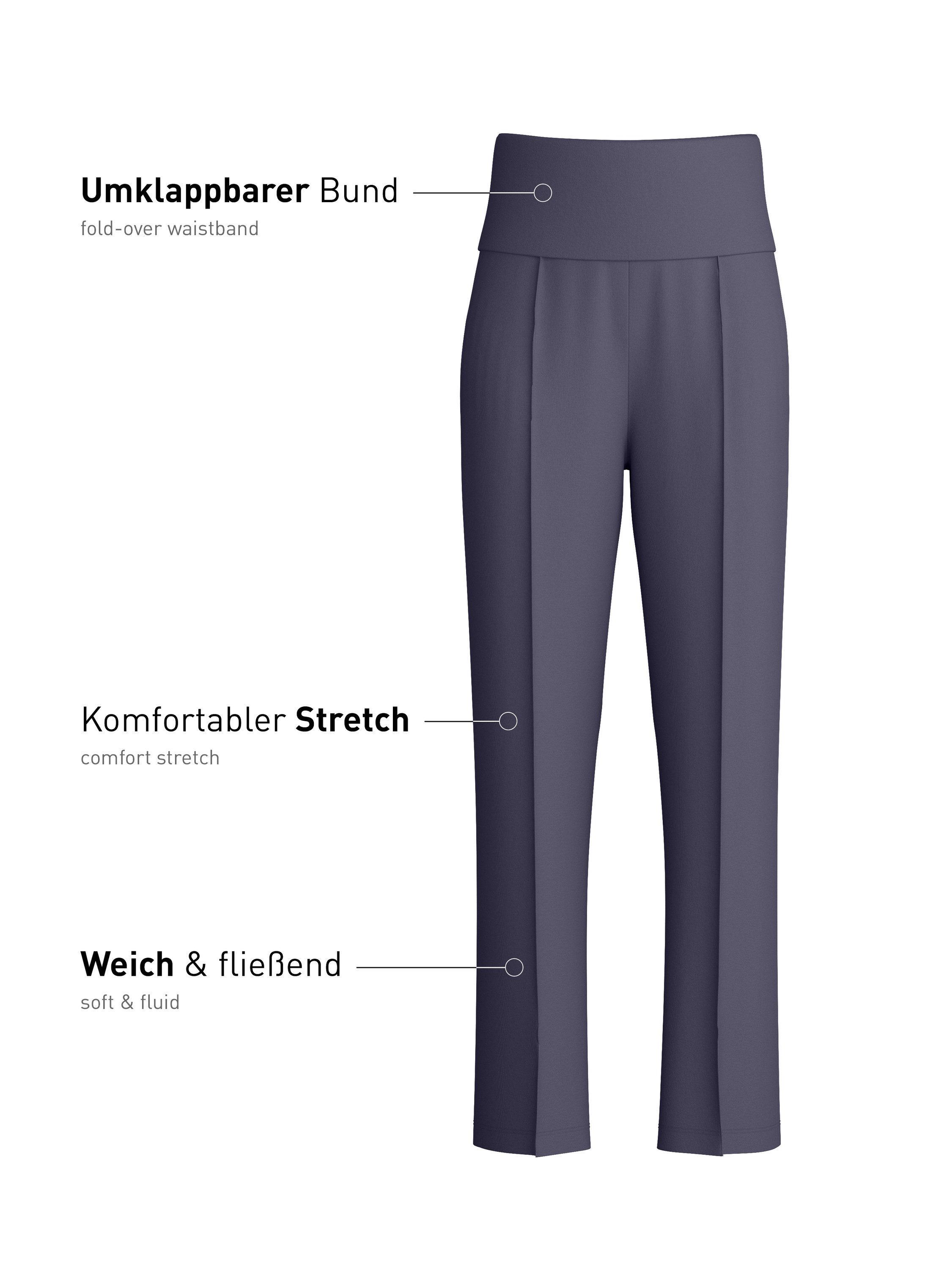 CALIDA Pyjamahose Natural Loungewear Damen (1-tlg) elastischer Bund, atmungsaktive Qualität, pflegeleicht