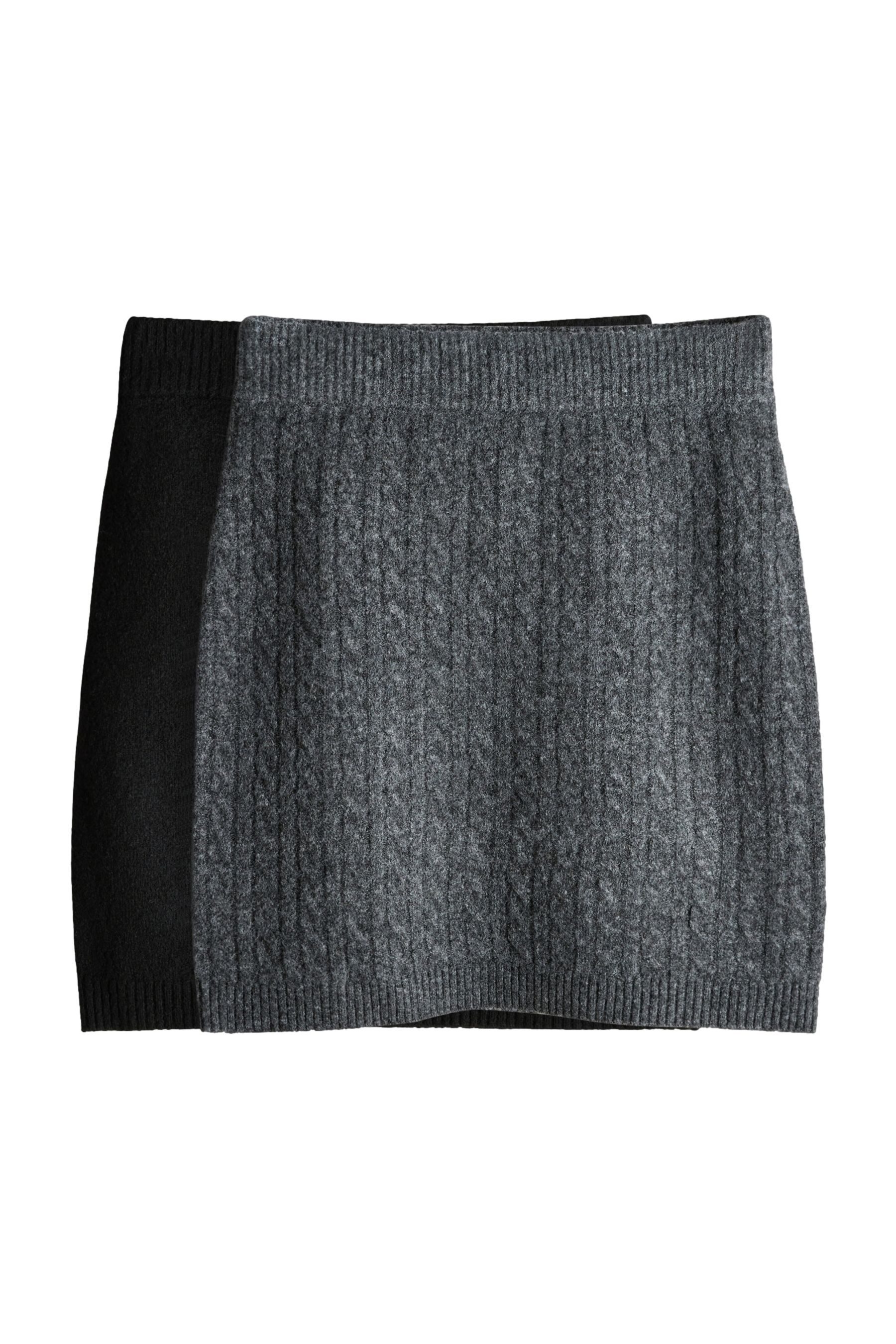 The Set Minirock The Set Mini-Strickröcke mit Wollanteil, 2er-Pack (2-tlg) günstig online kaufen