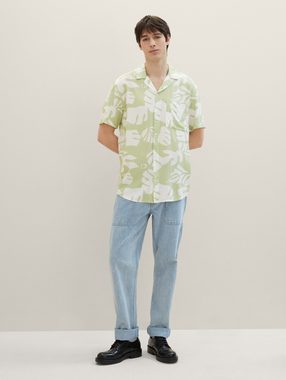 TOM TAILOR Denim Langarmhemd Relaxed Hemd mit Allover-Print