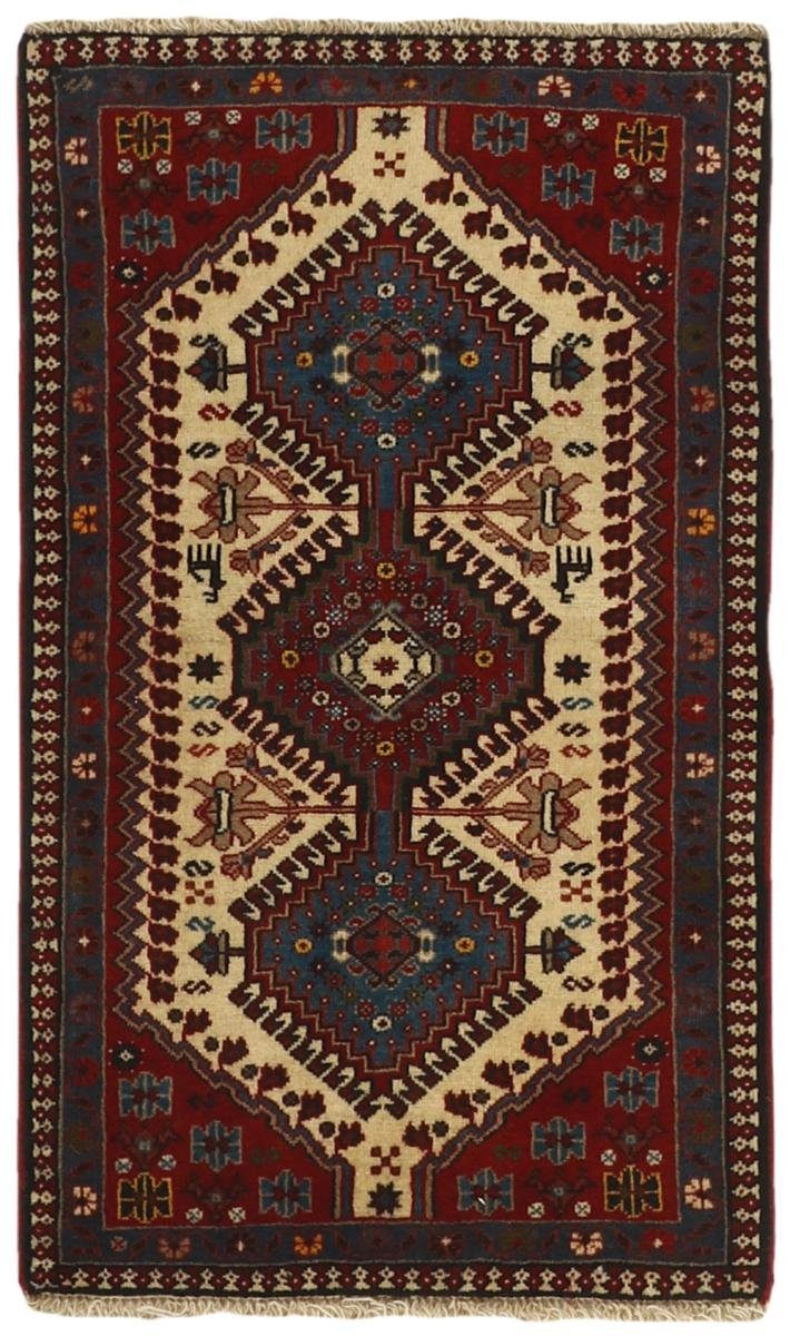 Orientteppich Yalameh 60x103 Handgeknüpfter Orientteppich / Perserteppich, Nain Trading, rechteckig, Höhe: 12 mm