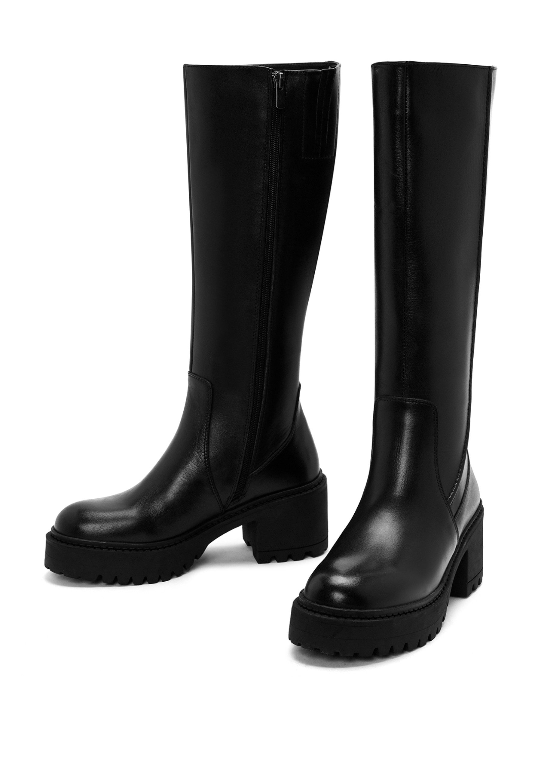 Derimod Absatzstiefel aus Leder Bootsschuh