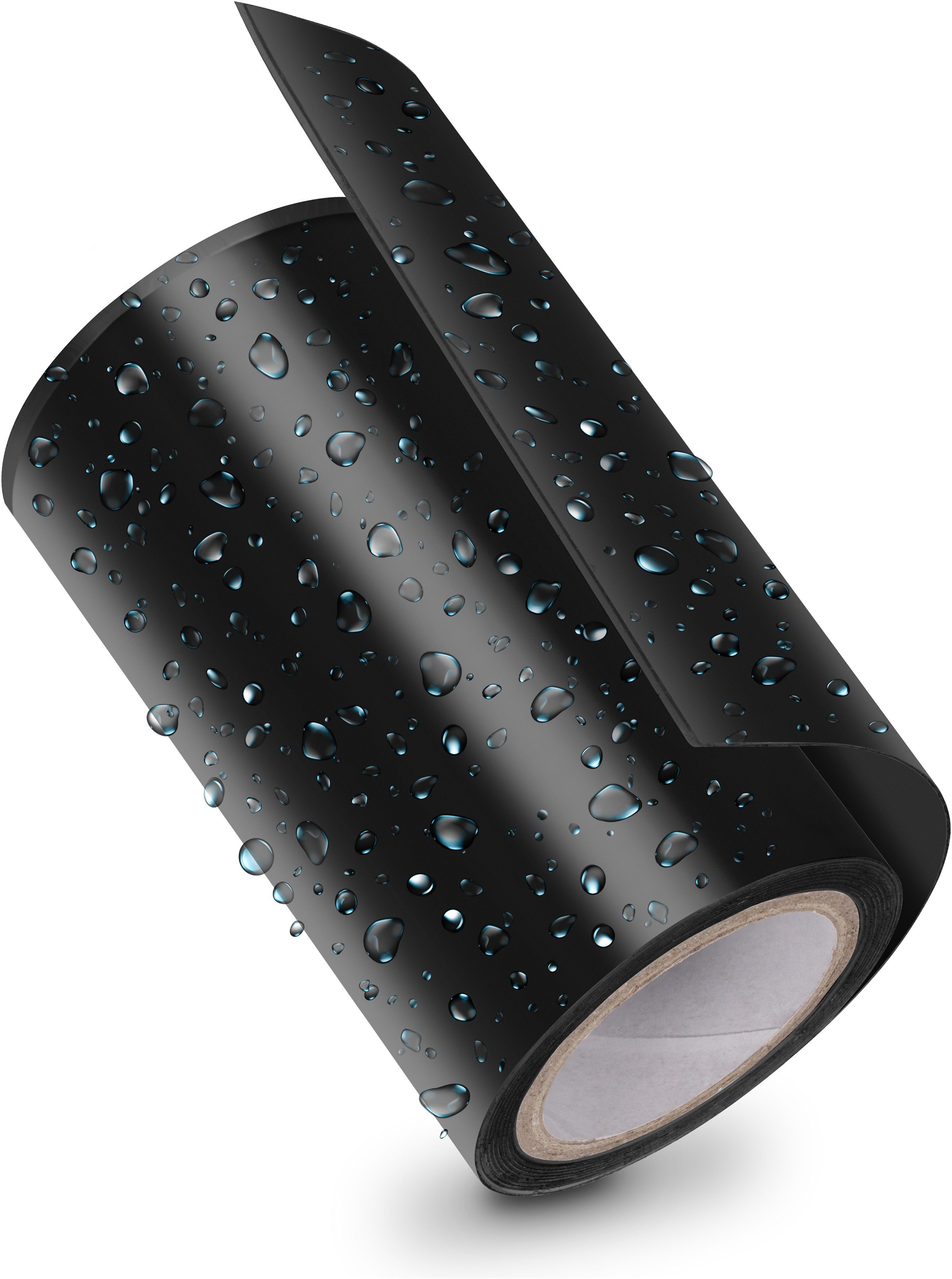 Poppstar Klebeband Dichtungsband ultrastark selbstklebend wasserdicht (10cm x 150cm x 0,75mm) Reparaturband für Pool & Rohr-Abdichtung schwarz | Klebefilme