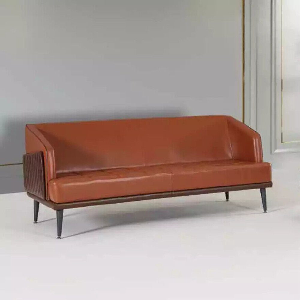 Luxus Sitzer, In Polstersofas Sofa Office Couch JVmoebel Zweisitzer Büromöbel Designer Made Europe
