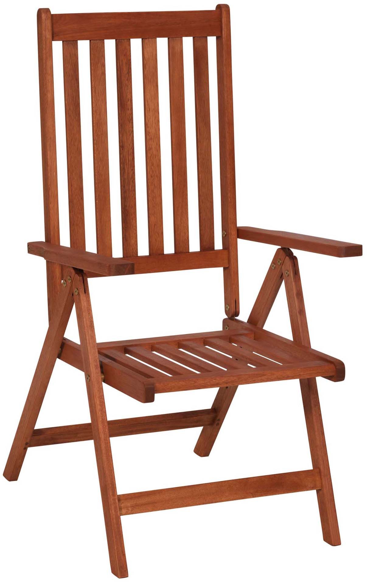 MERXX Gartensessel Vitoria (Set, 2-St), 2er Set, Eukalyptusholz, klappbar, verstellbar, braun