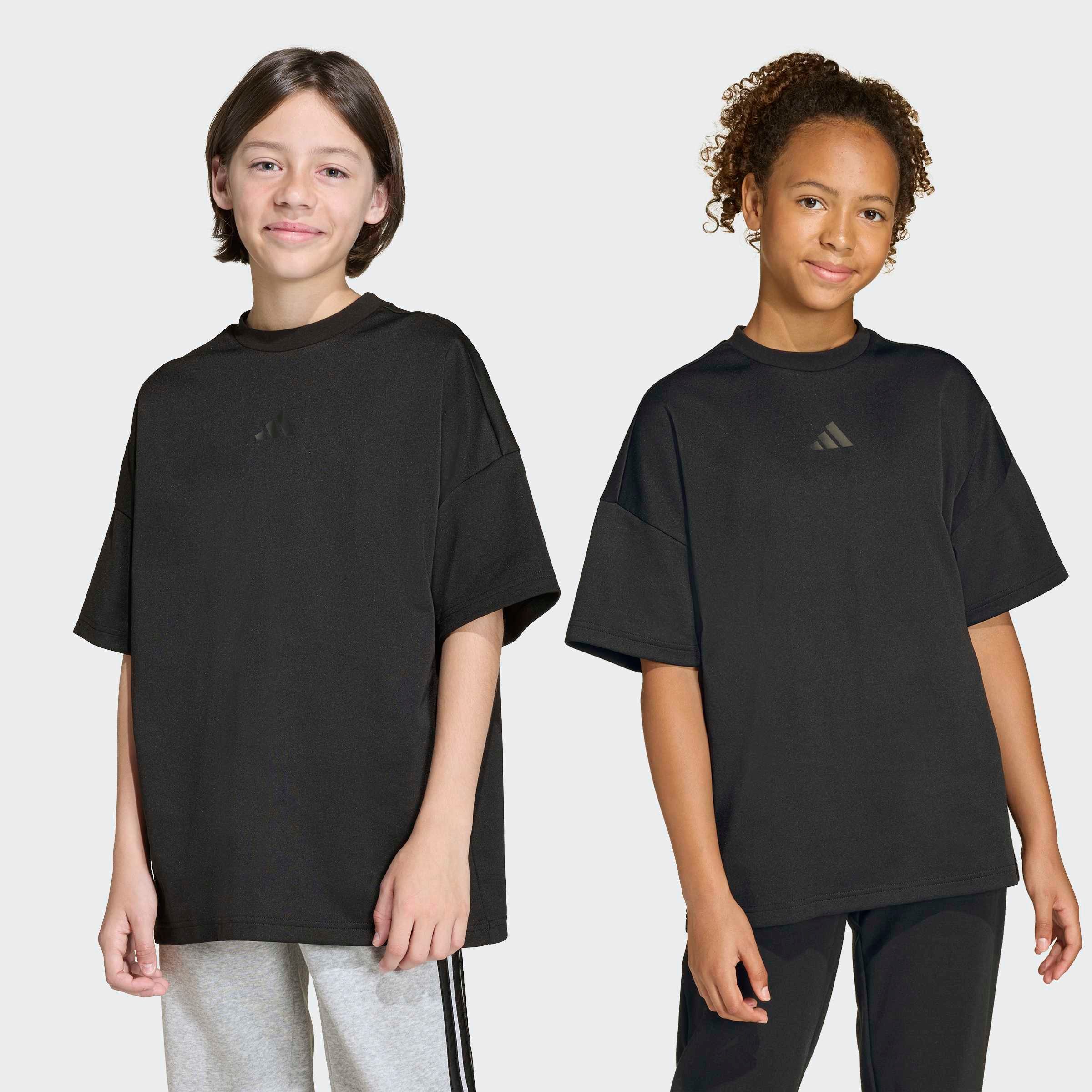 adidas Sportswear T-Shirt J FI OVSZ TEE für Kinder, mit Rundhalsausschnitt, ohne Verschluss, aus Baumwolle