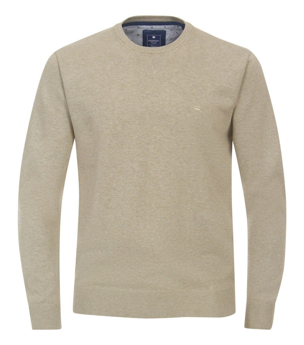 Redmond Rundhalspullover REDMOND Casual Herren Pullover Langarm Rundhals Co günstig online kaufen