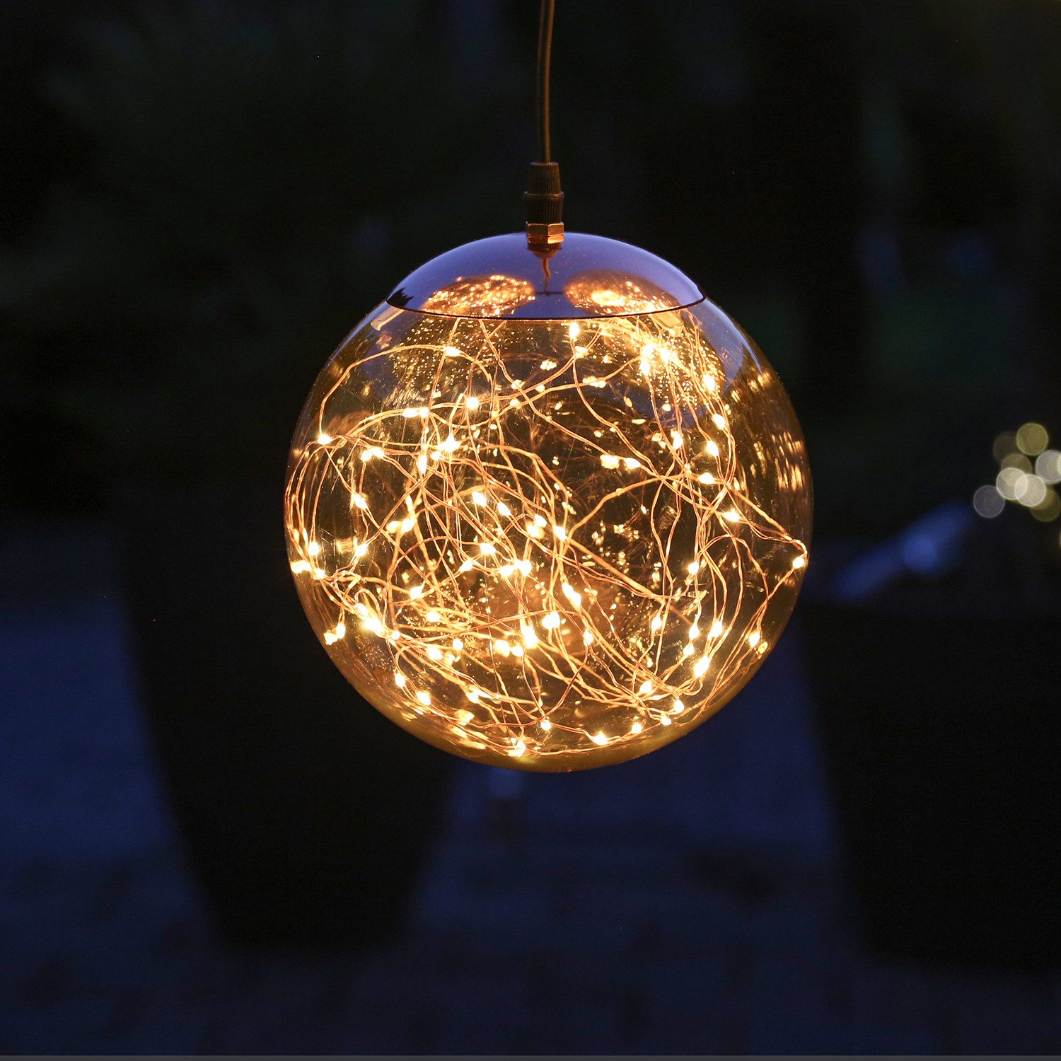 MARELIDA LED Kugelleuchte LED Lichterkugel Deko Kugelleuchte Hängeleuchte L günstig online kaufen