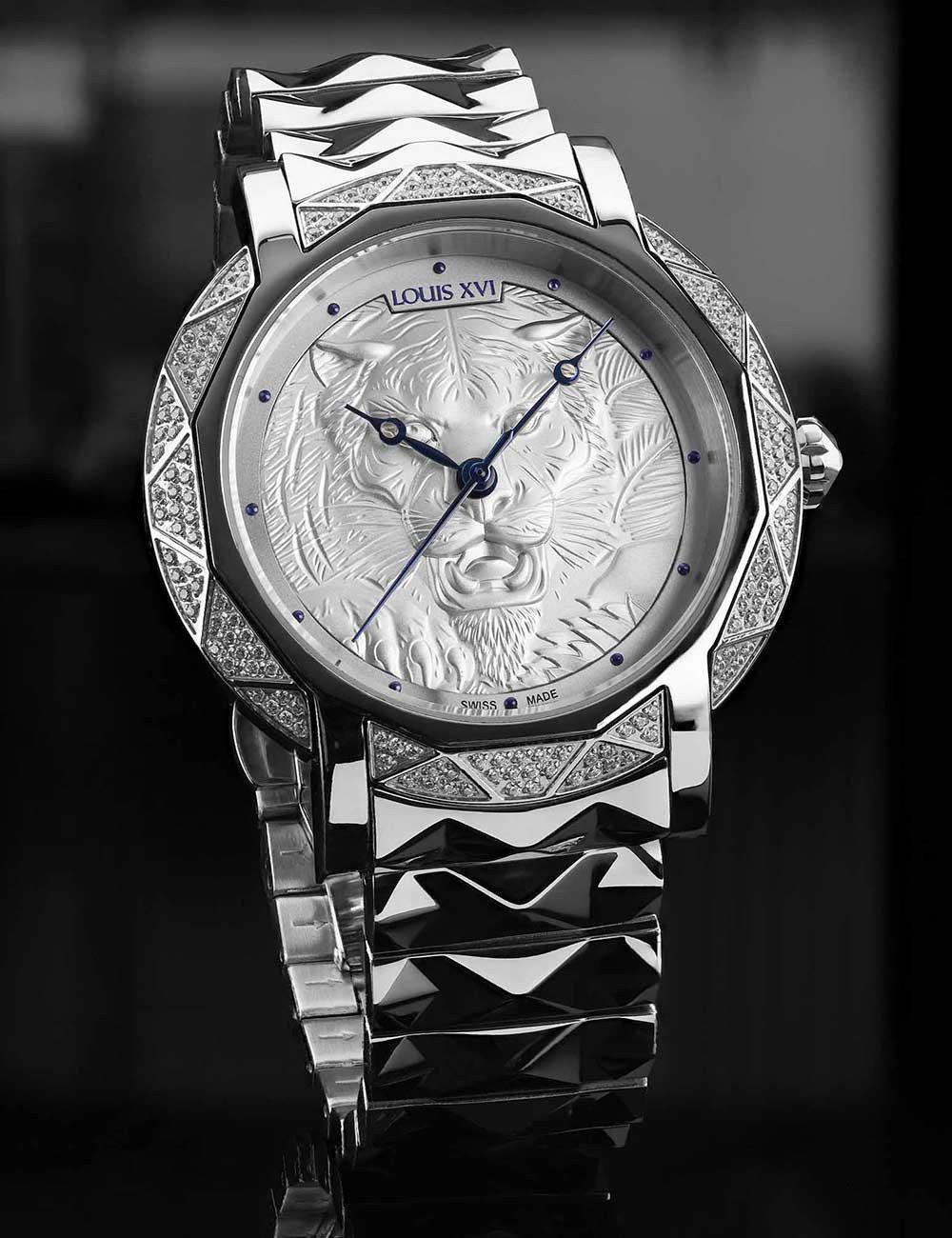 LOUIS XVI Quarzuhr Louis XVI LVXI3920 Herrenuhr Le Lion Silver 43mm 10ATM Louis XVI LVXI3920 Herrenuhr Le Lion Silver 43mm 10ATM