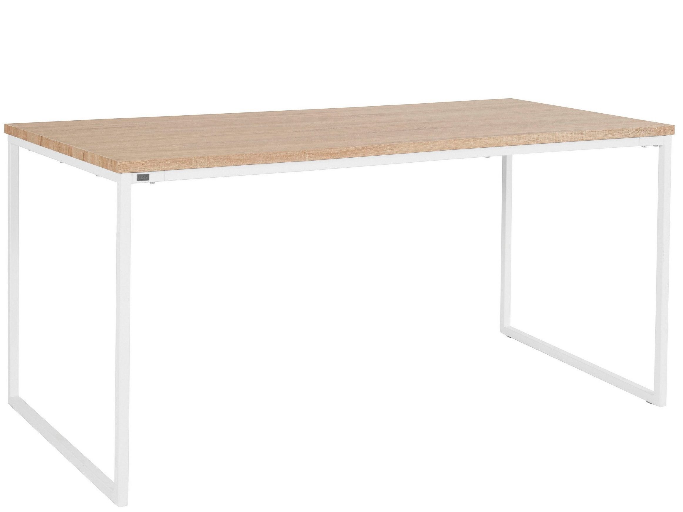 freiraum Esstisch Messina, in Eichenoptik, MDF/Folie/Metall - 180x76x90cm (BxHxT)