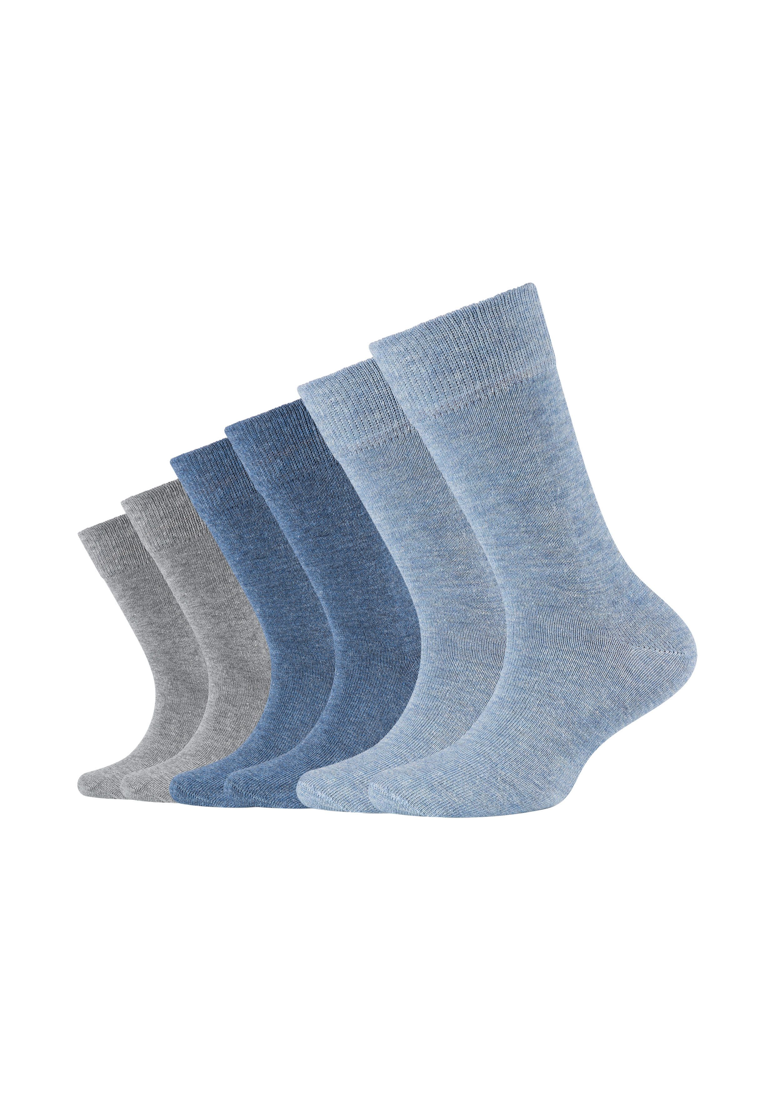 Camano Socken (6er-Pack) mit gekämmter Baumwolle