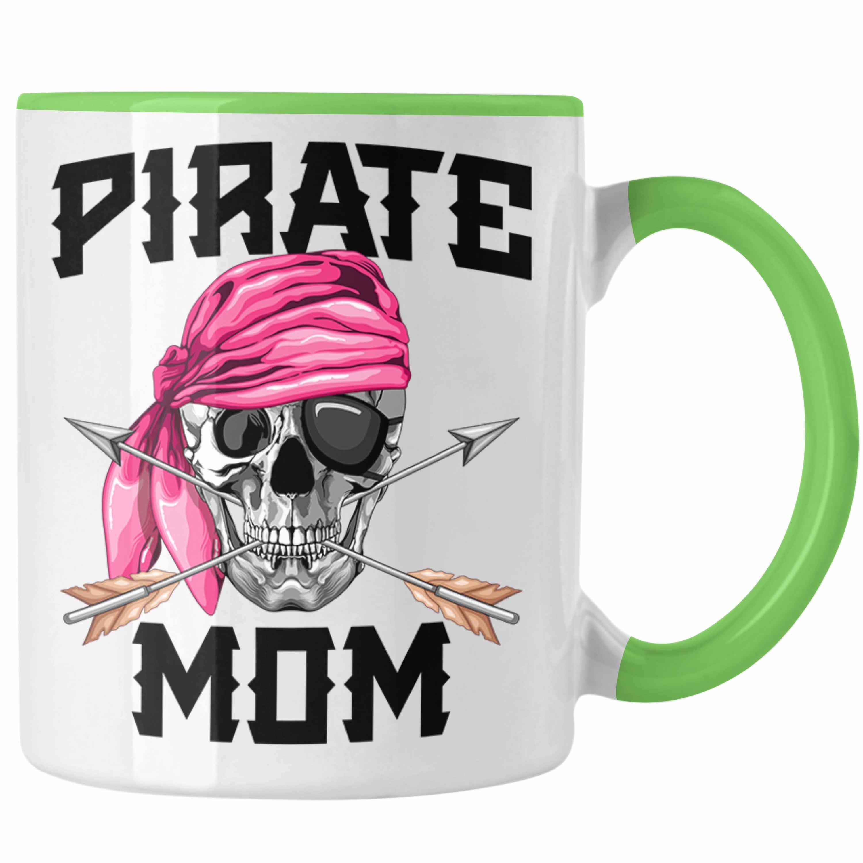 für eine Geschenk Tasse Pirate Trendation Mutter Mom Tasse Grün Piraten Muttertag