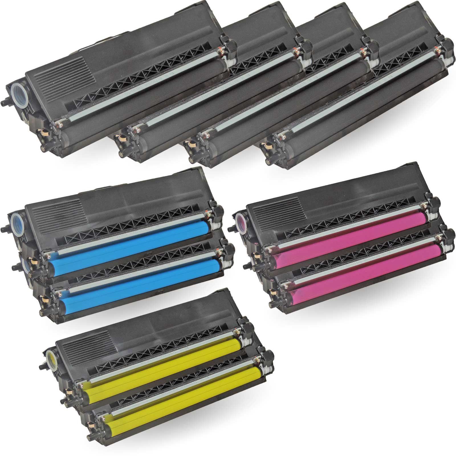 TN-326 Multipack Kompatibel Brother Gigao 2x 10-Farben Schwarz, (4x Cyan Tonerkartusche