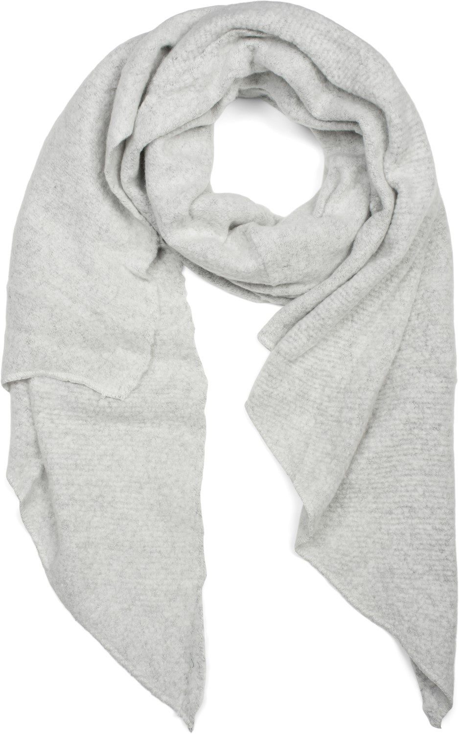 styleBREAKER XXL-Schal Asymmetrischer unifarbener Web Schal, (1-St)