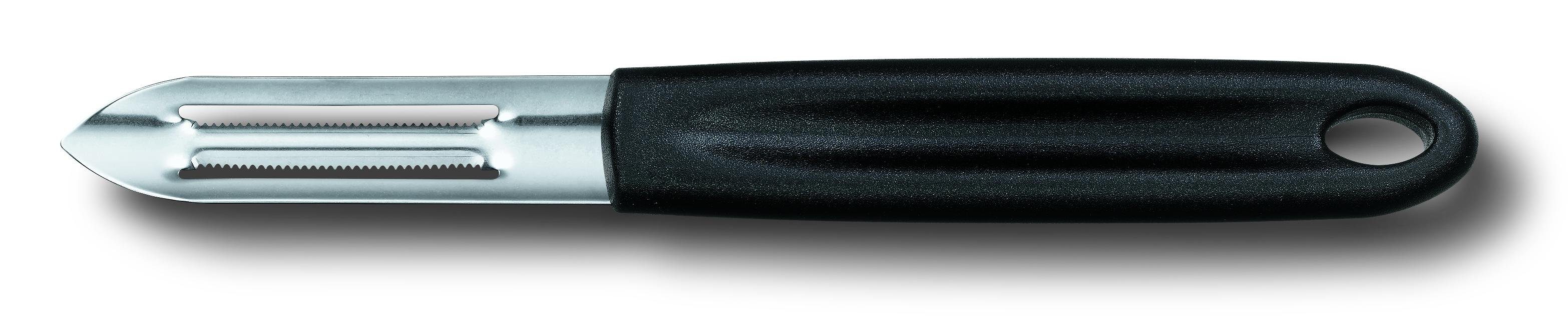 Victorinox Taschenmesser Sparschäler mit Zackenschliffklinge, schwarz