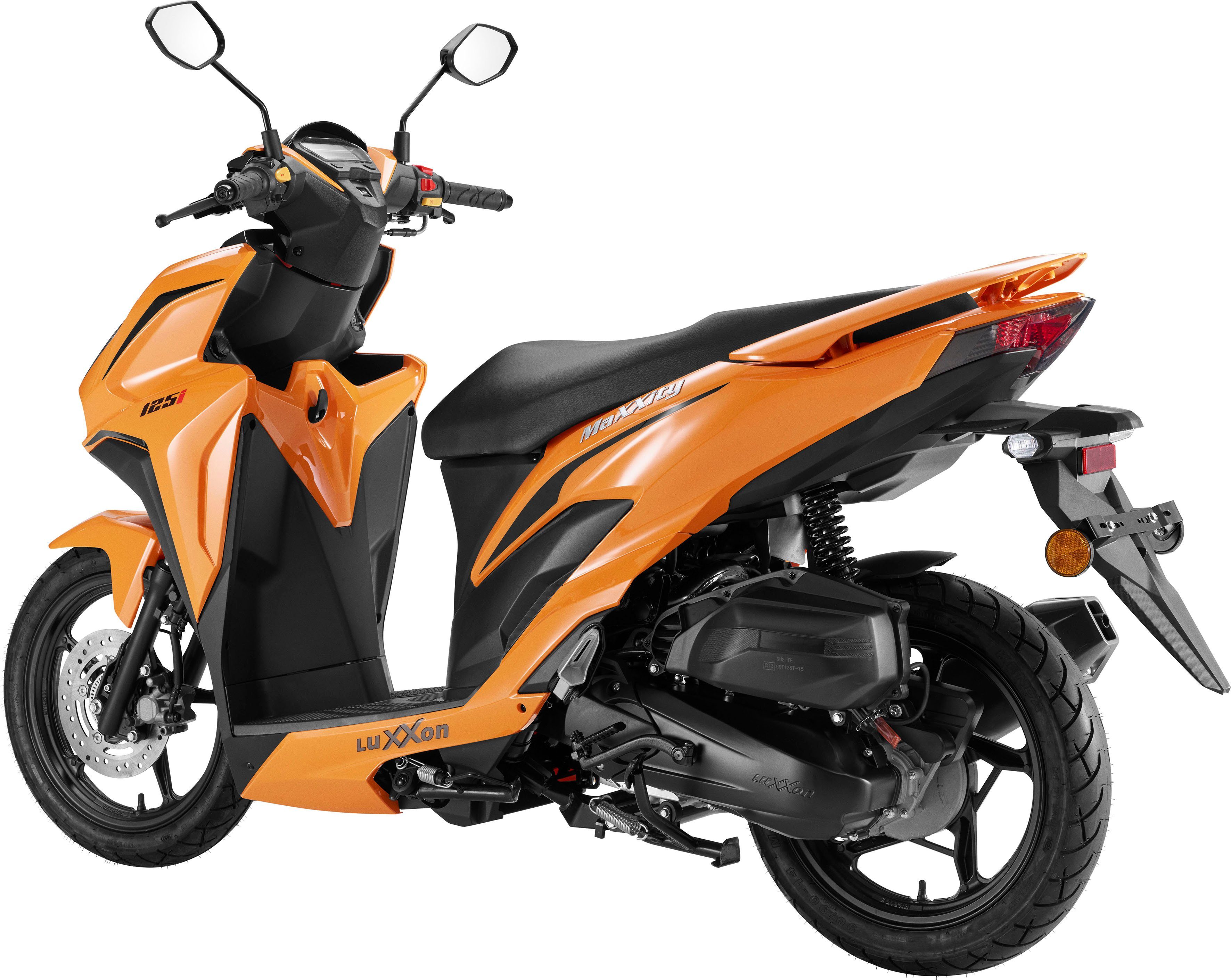 Luxxon 80 124,6 ccm, orange Euro km/h, MaXXity 125, Motorroller 5