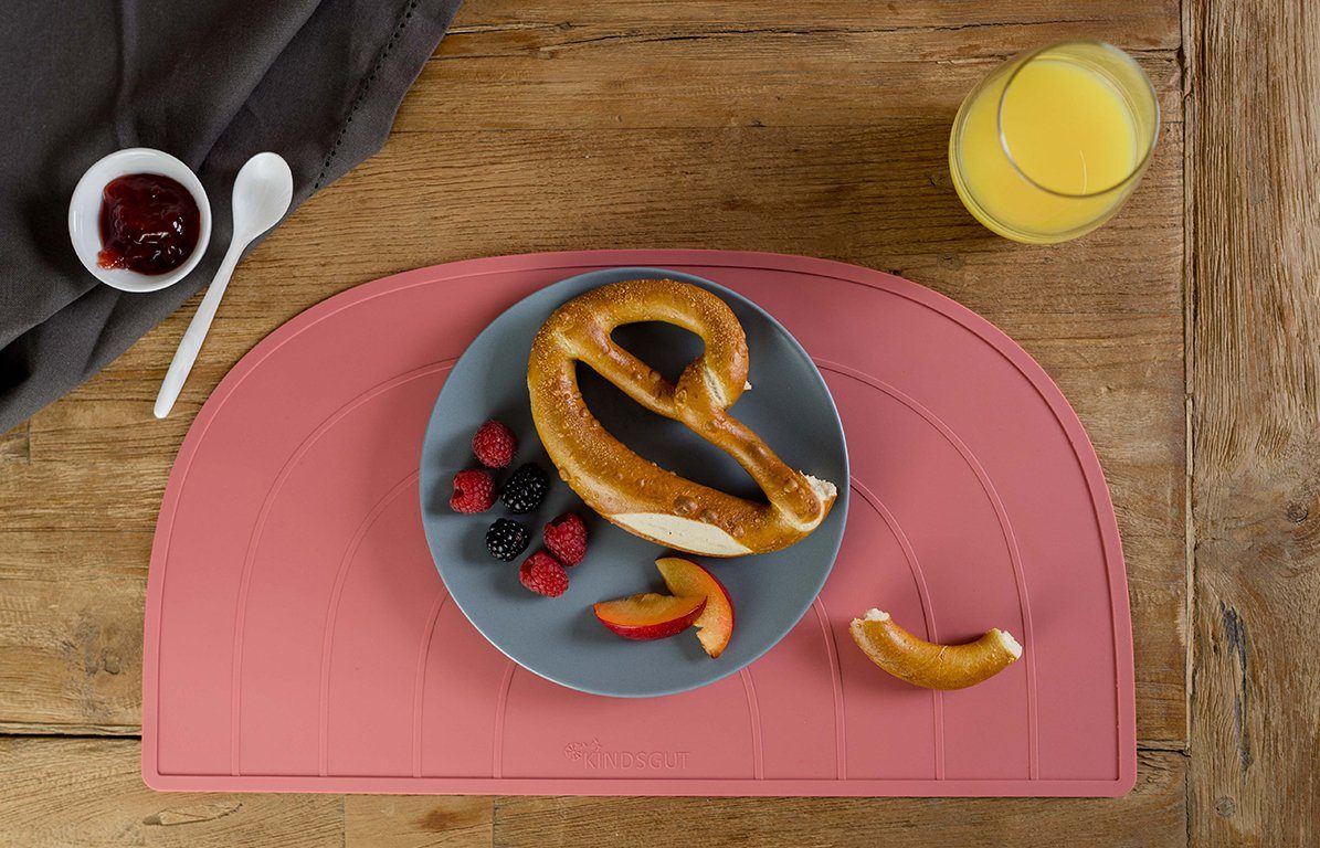 KINDSGUT Platzset Platzdeckchen Regenbogen, umweltfreundlich, Altrosa günstig online kaufen